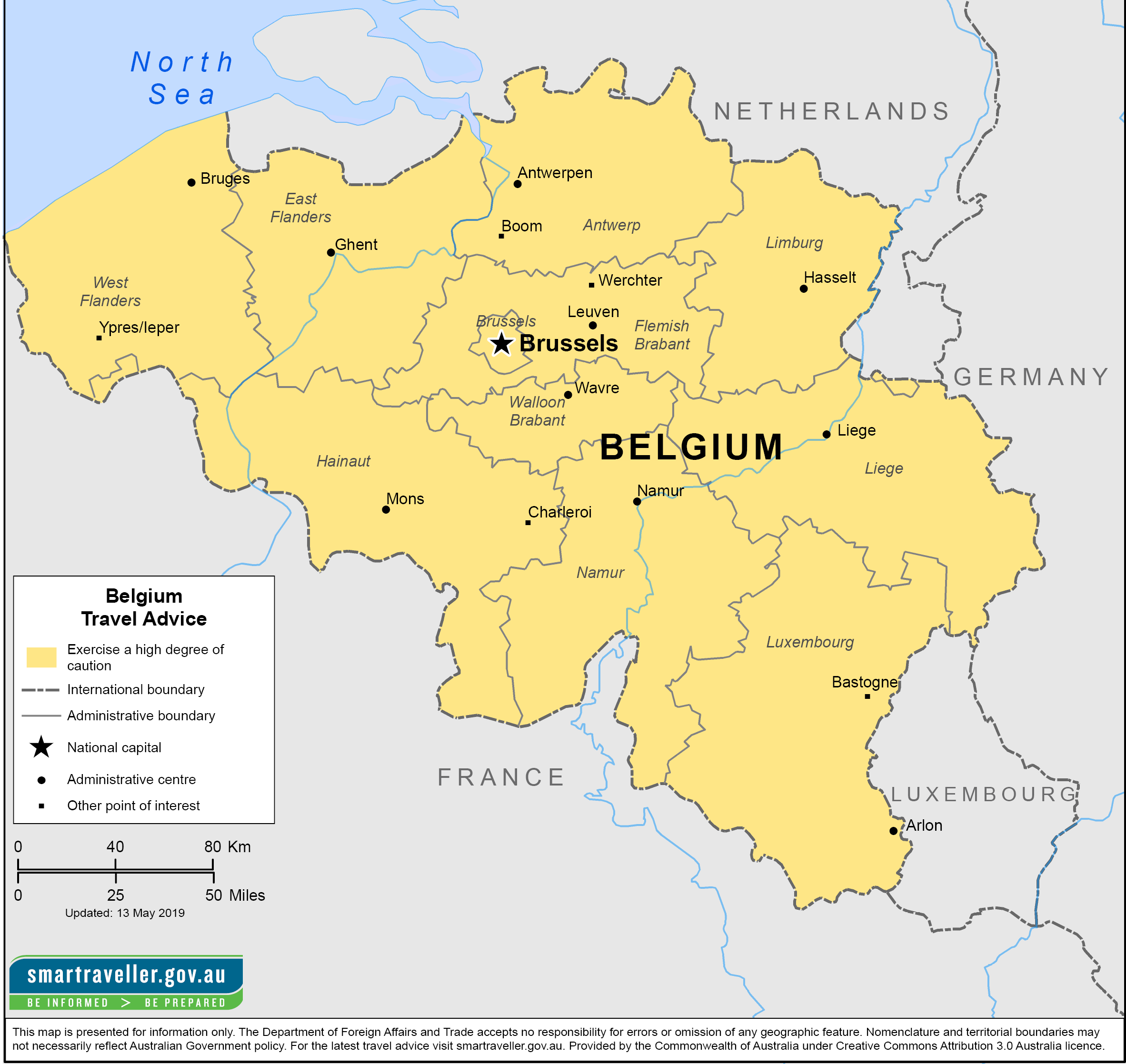 Belgium Map 1oct2019 