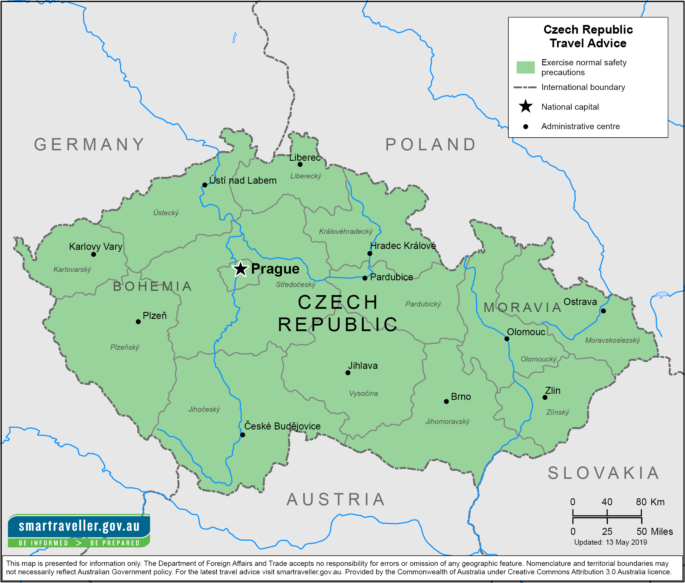 Detailed map czech republic it offers detailed, among other things, detailed maps of various places including cities with streets. Czech Republic Maps . Czech Republic Travel Advice & Safety | Smartraveller