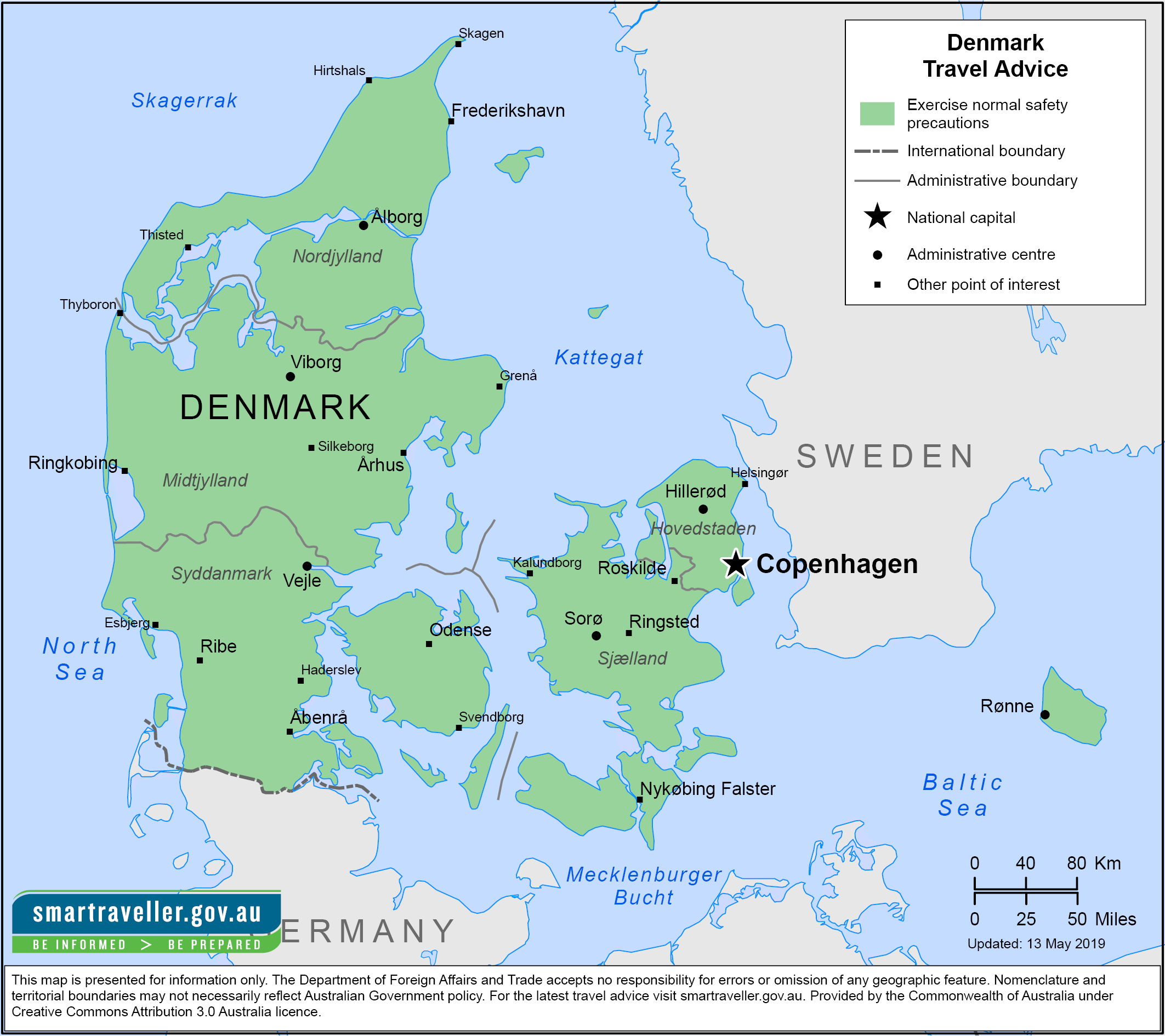 Danish Country Map