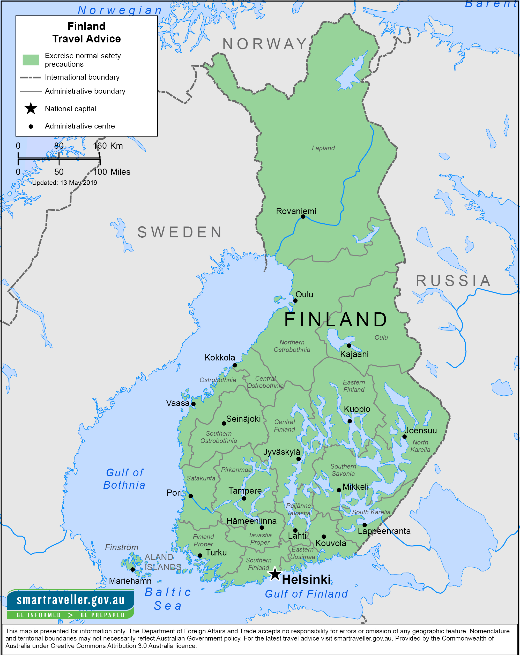 Finland Travel Map