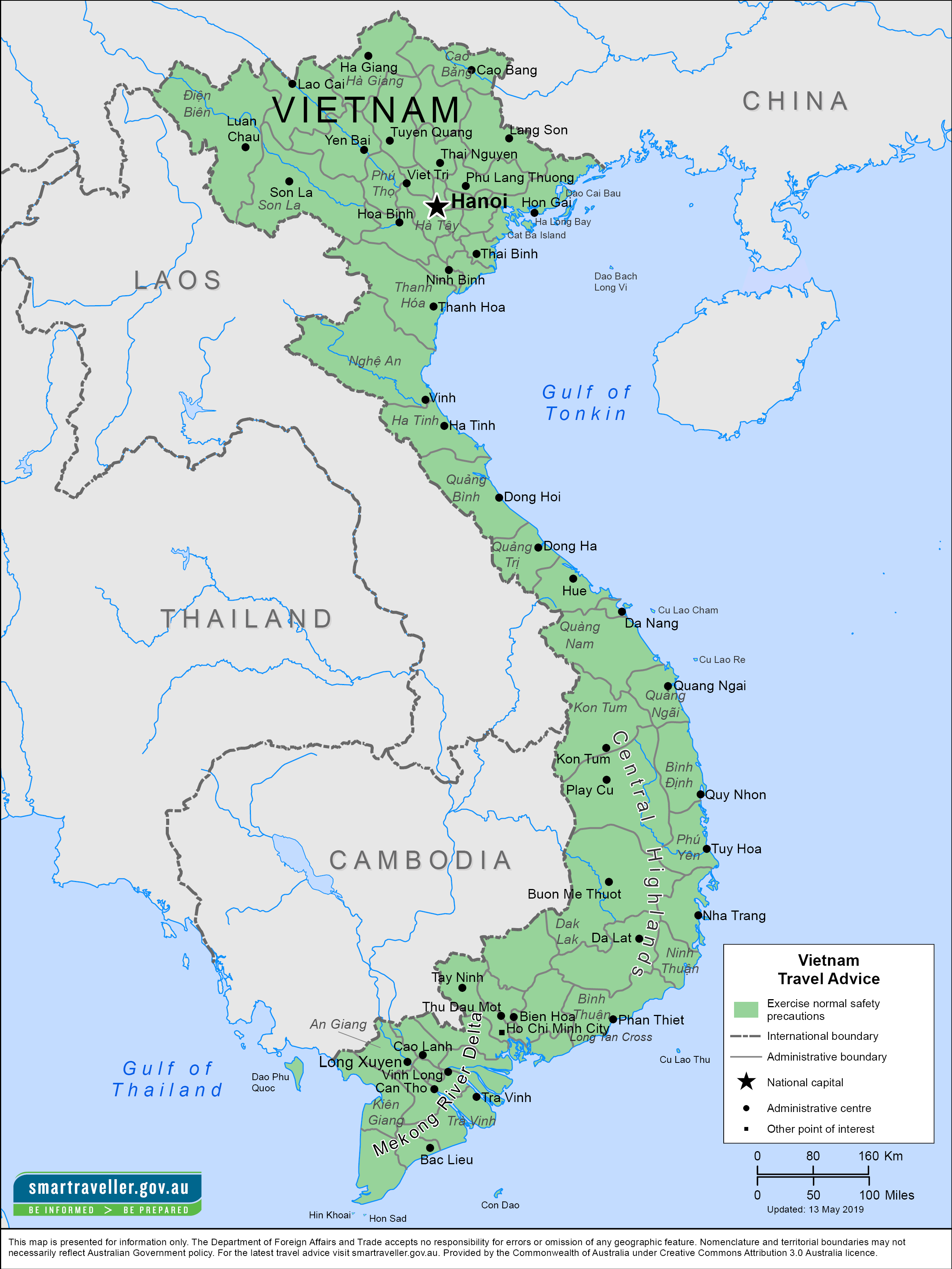 Map Of Vietnam Printable