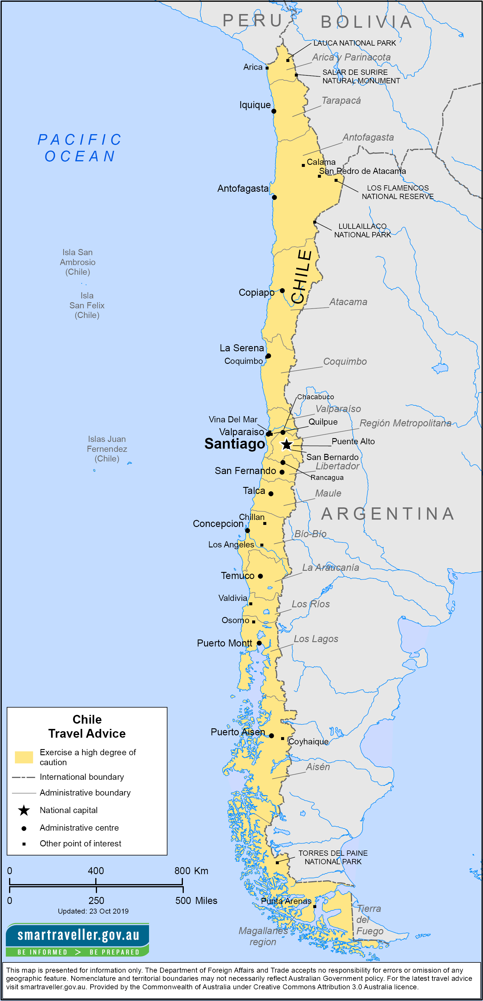 Chile Travel Advice & Safety | Smartraveller