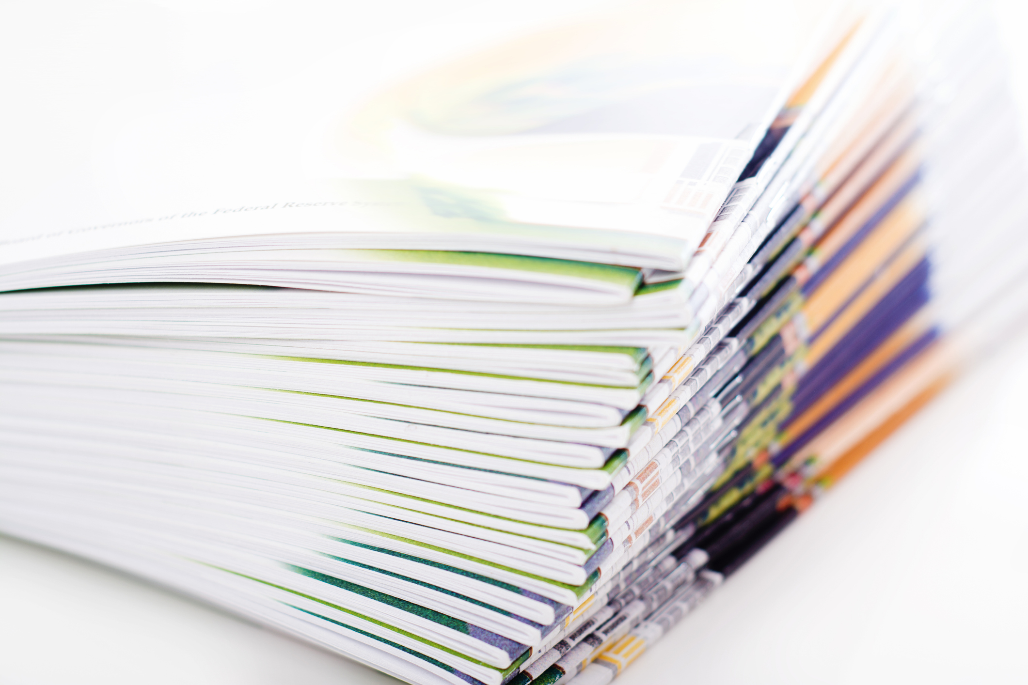 A stack of brochures