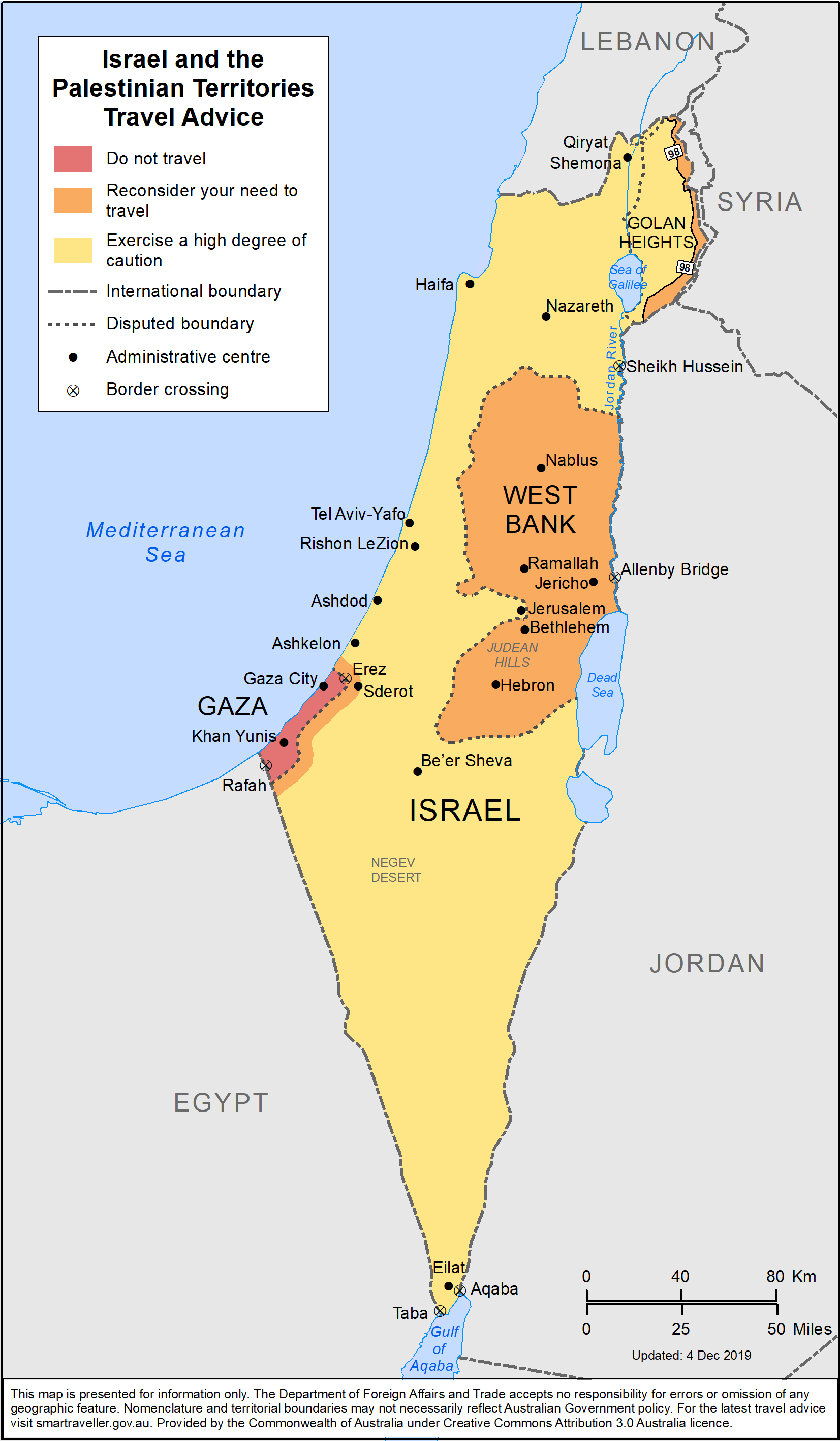 travel between israel and palestine