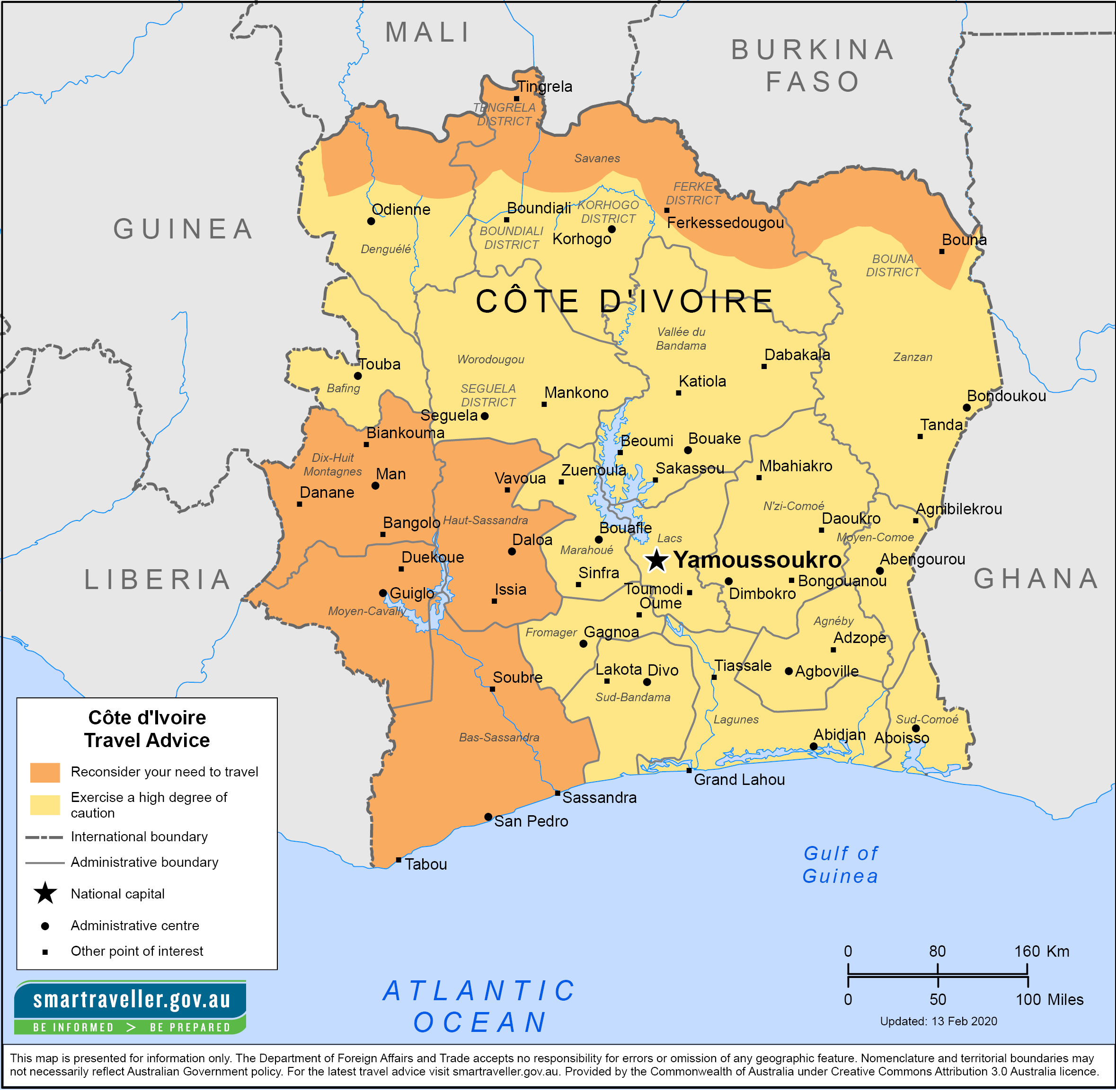 cote d'ivoire travel restrictions