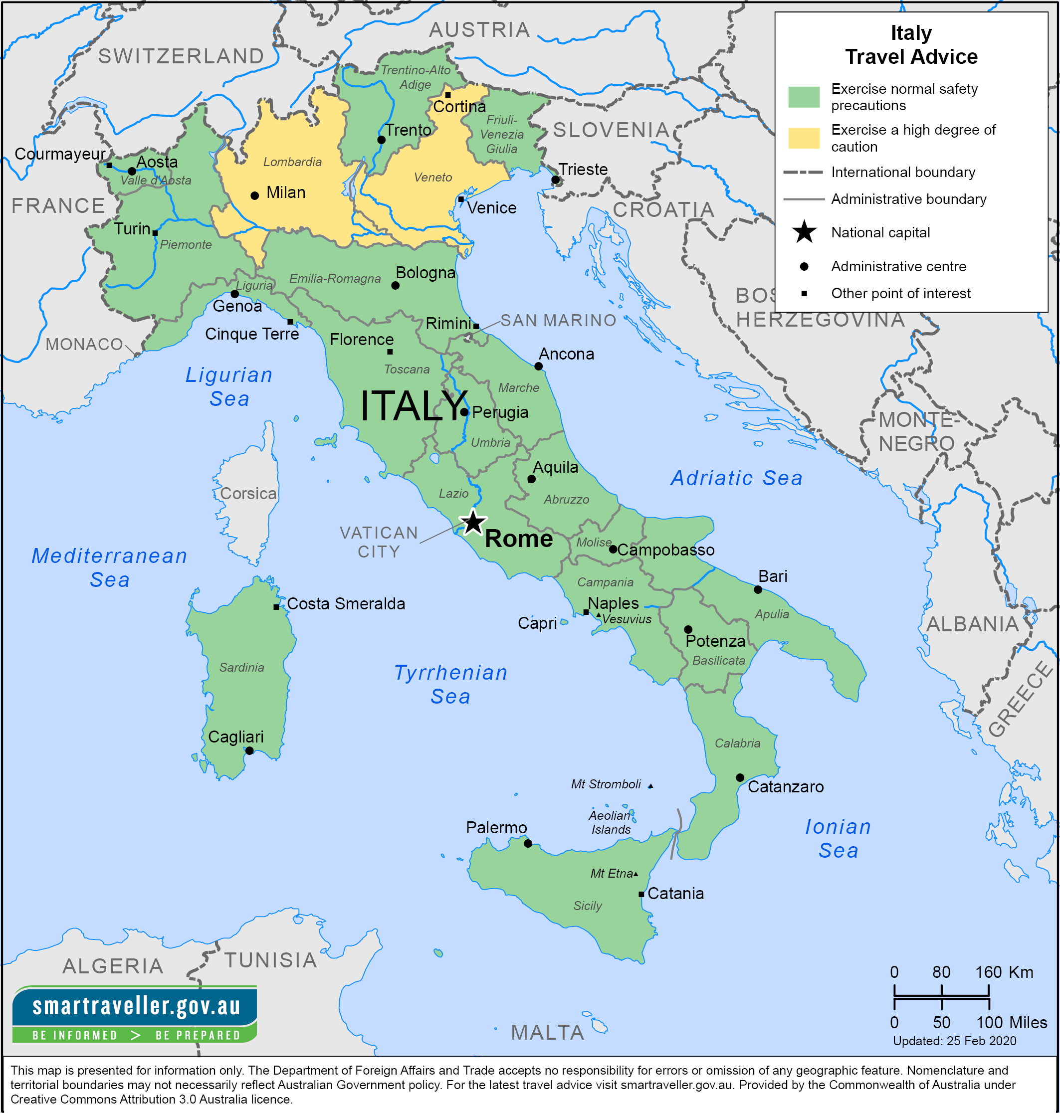 Italy Travel Advice & Safety | Smartraveller