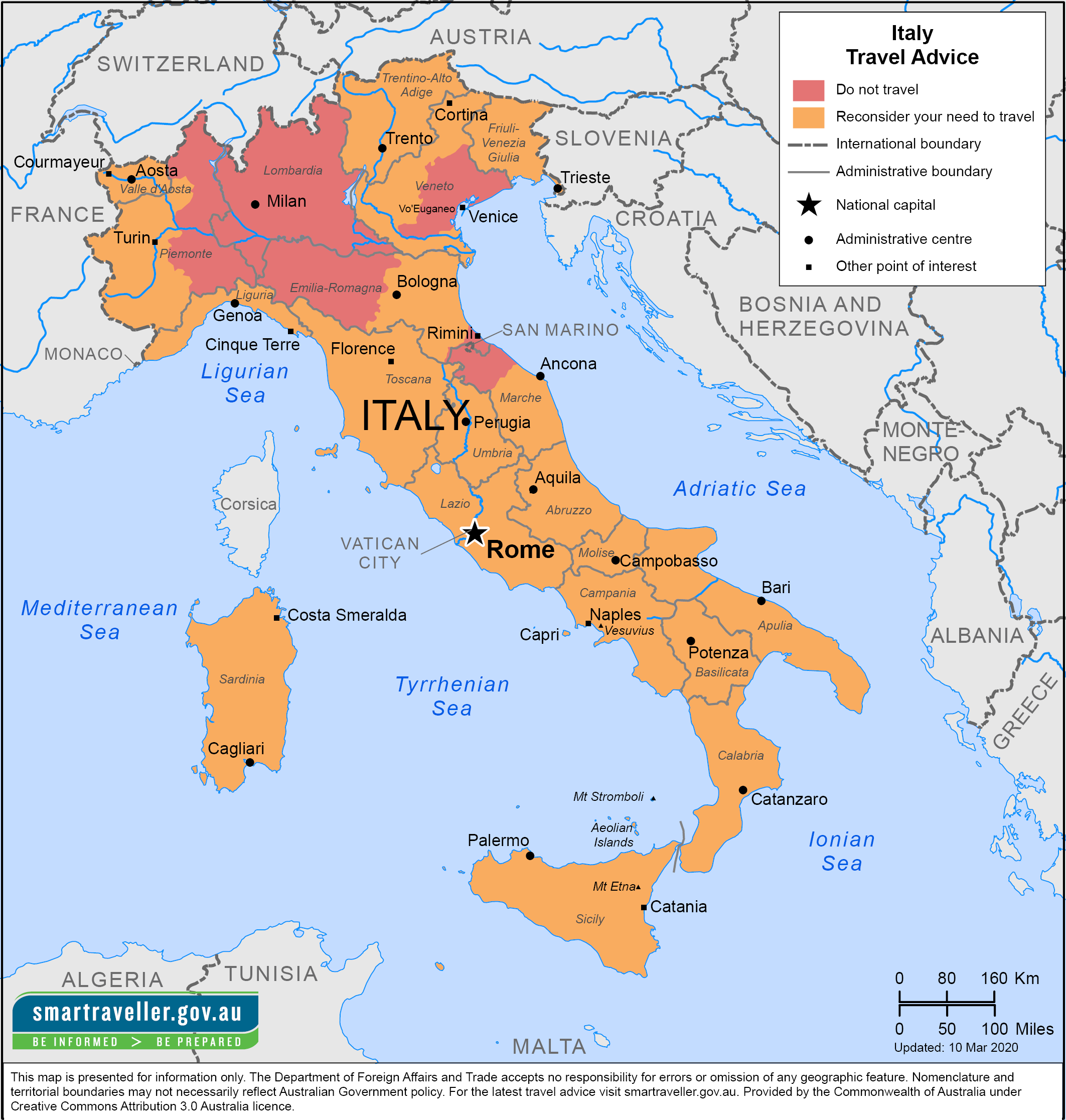 Italy Map / Large detailed administrative divisions map of Italy