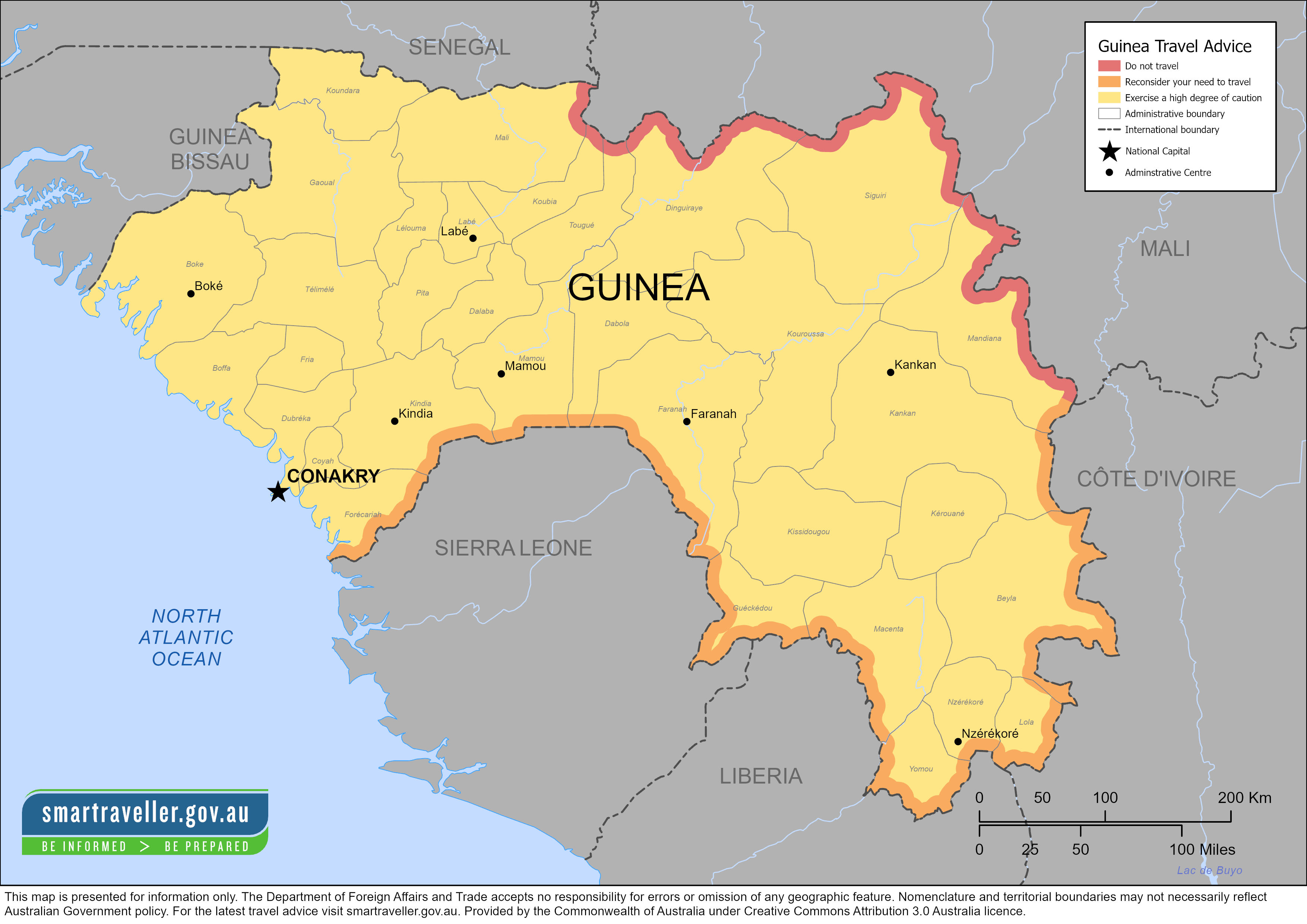 Guinea Map November 2022