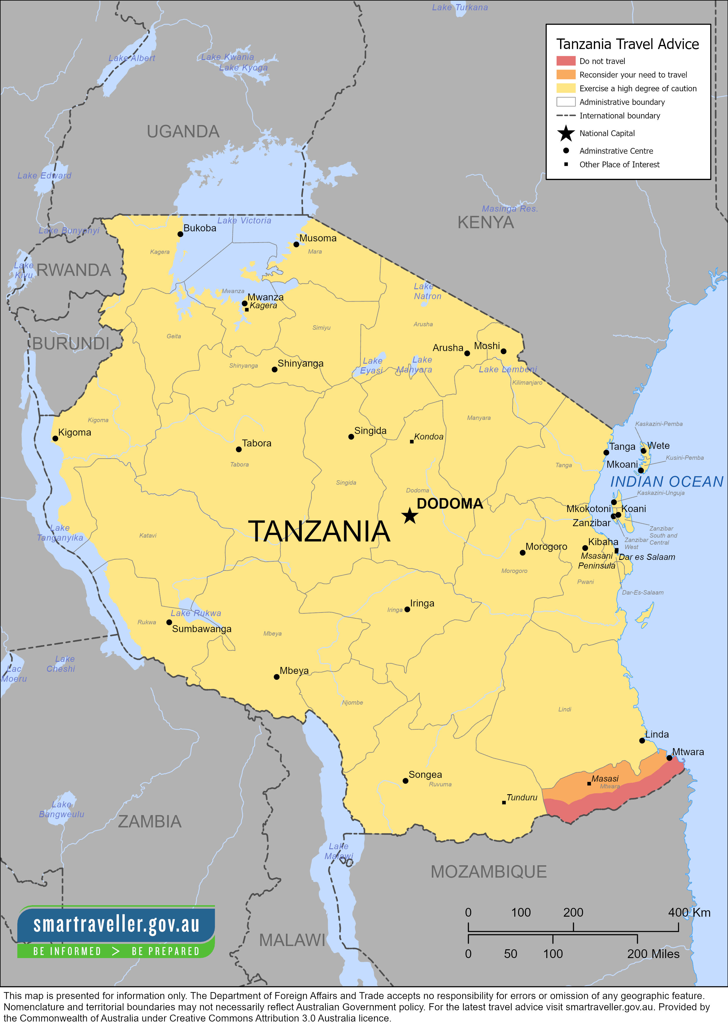 Tanzania Map Dec 2022