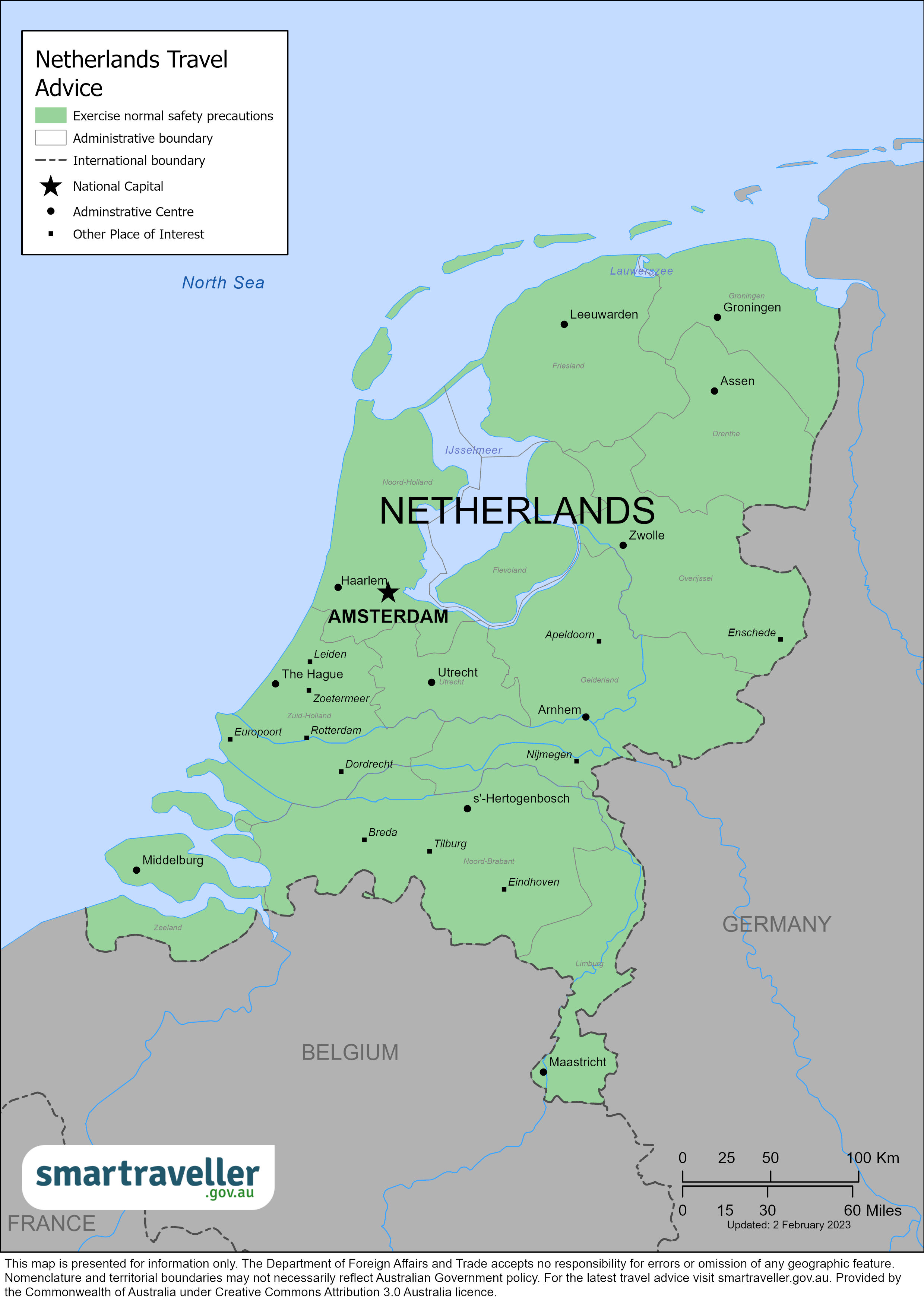 Netherlands Map Feb 2023