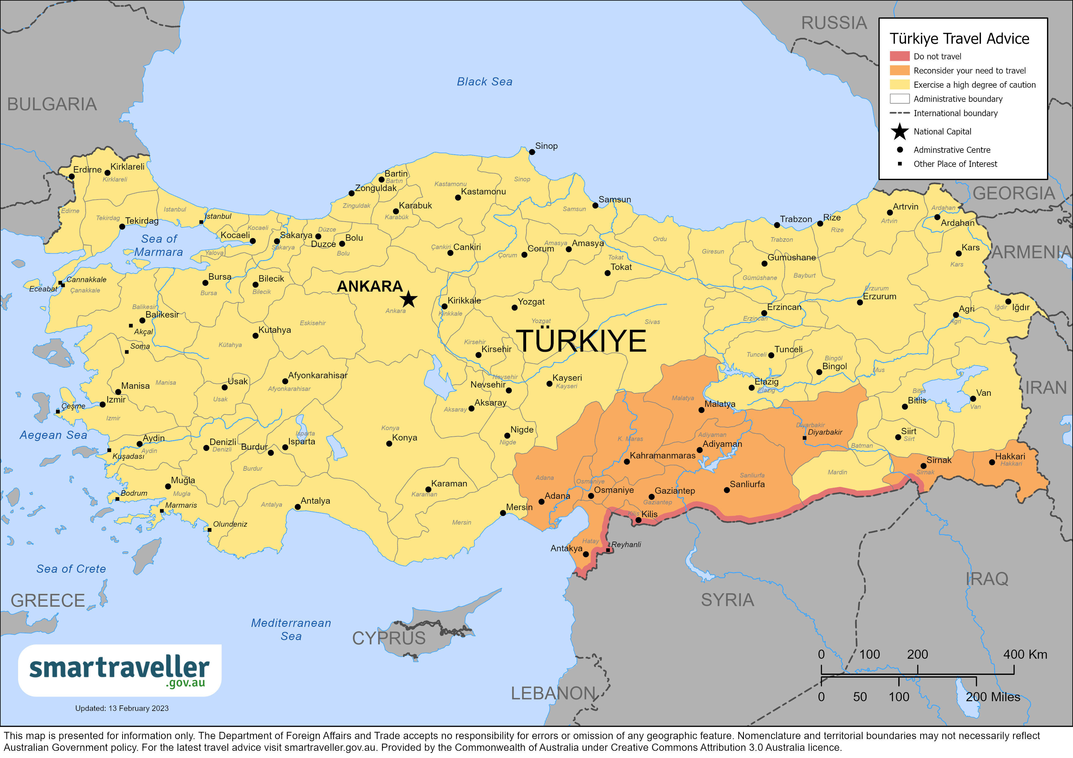 smart traveller turkey advice