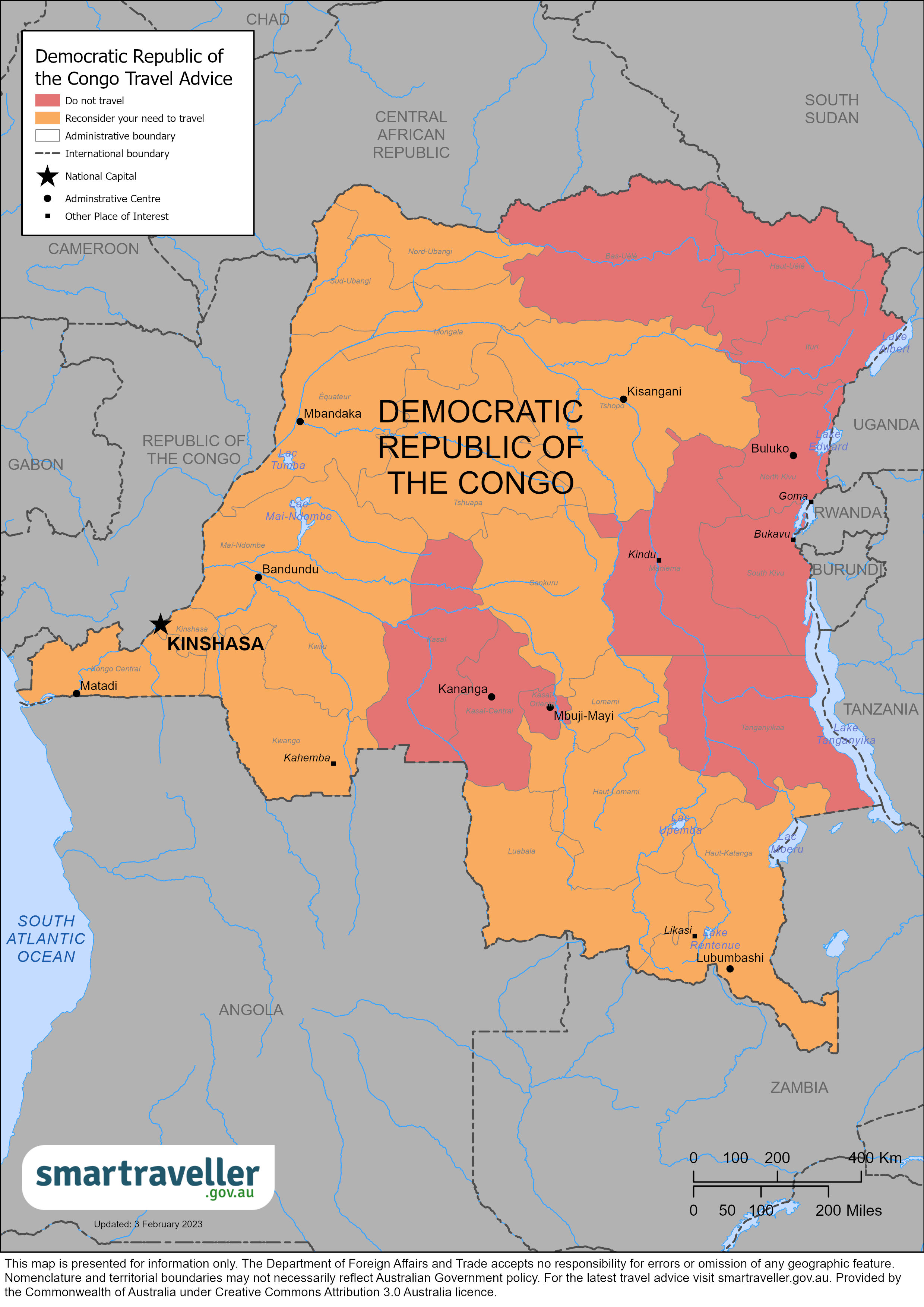 drc congo travel advisory