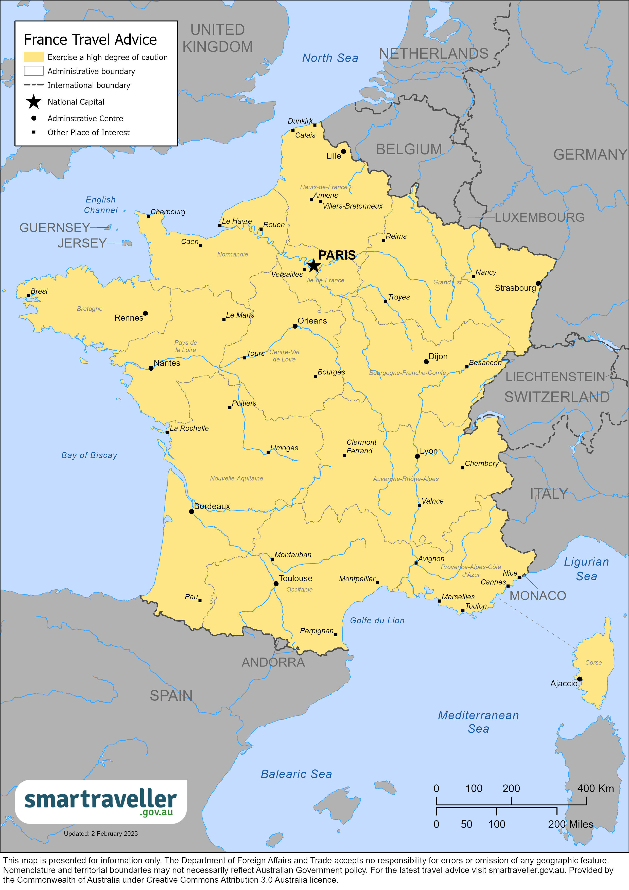 France Map March 2023