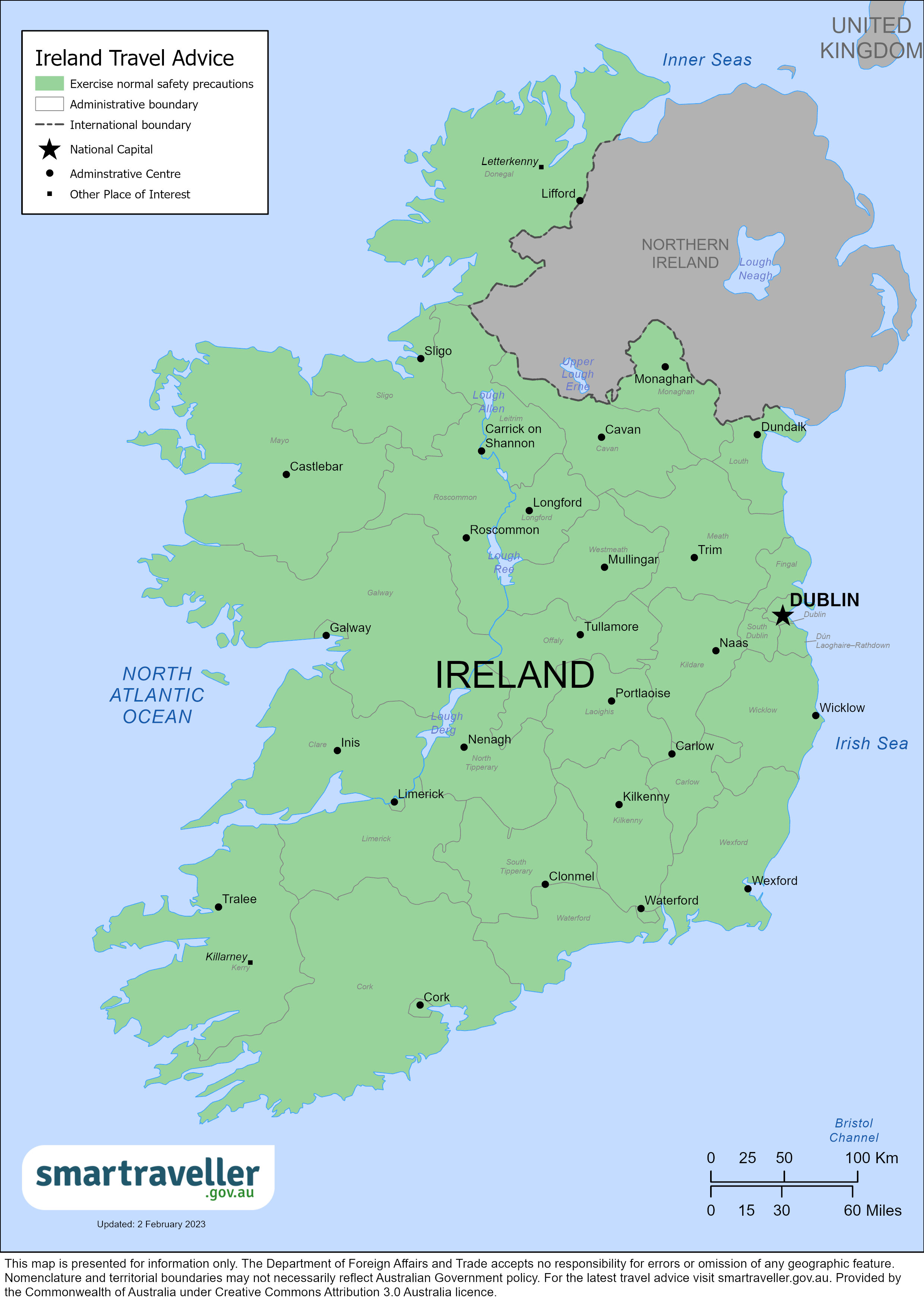 Ireland Map Mar 2023