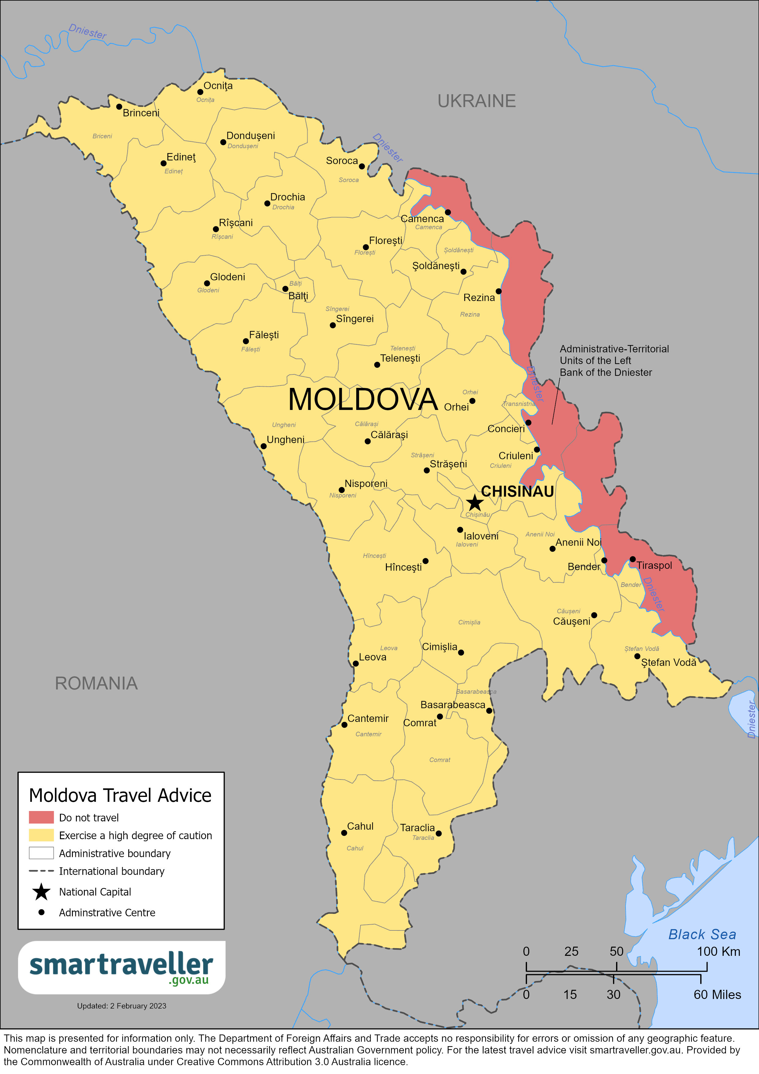 Moldova Map Mar 2023