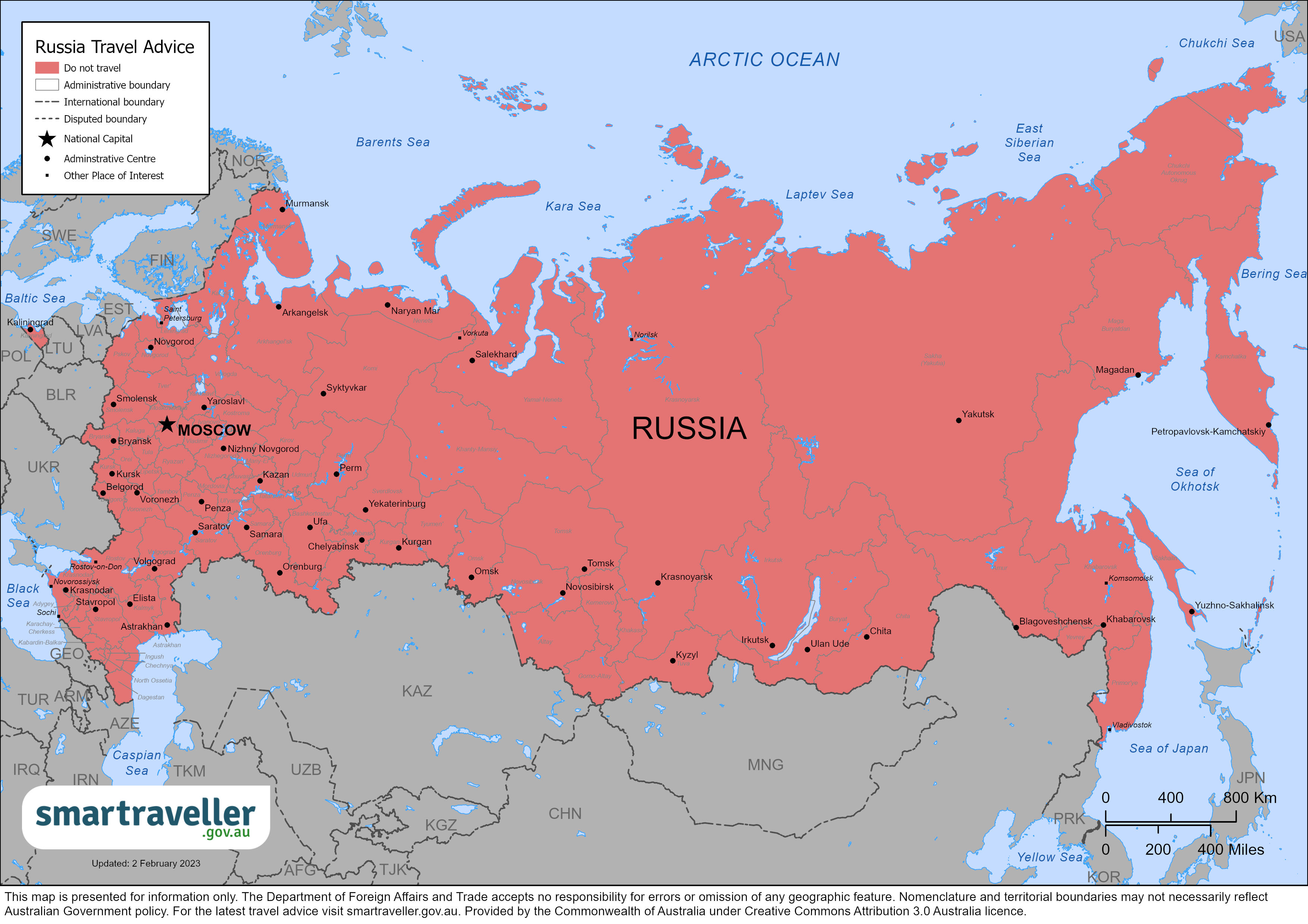 Russia Map Mar 2023