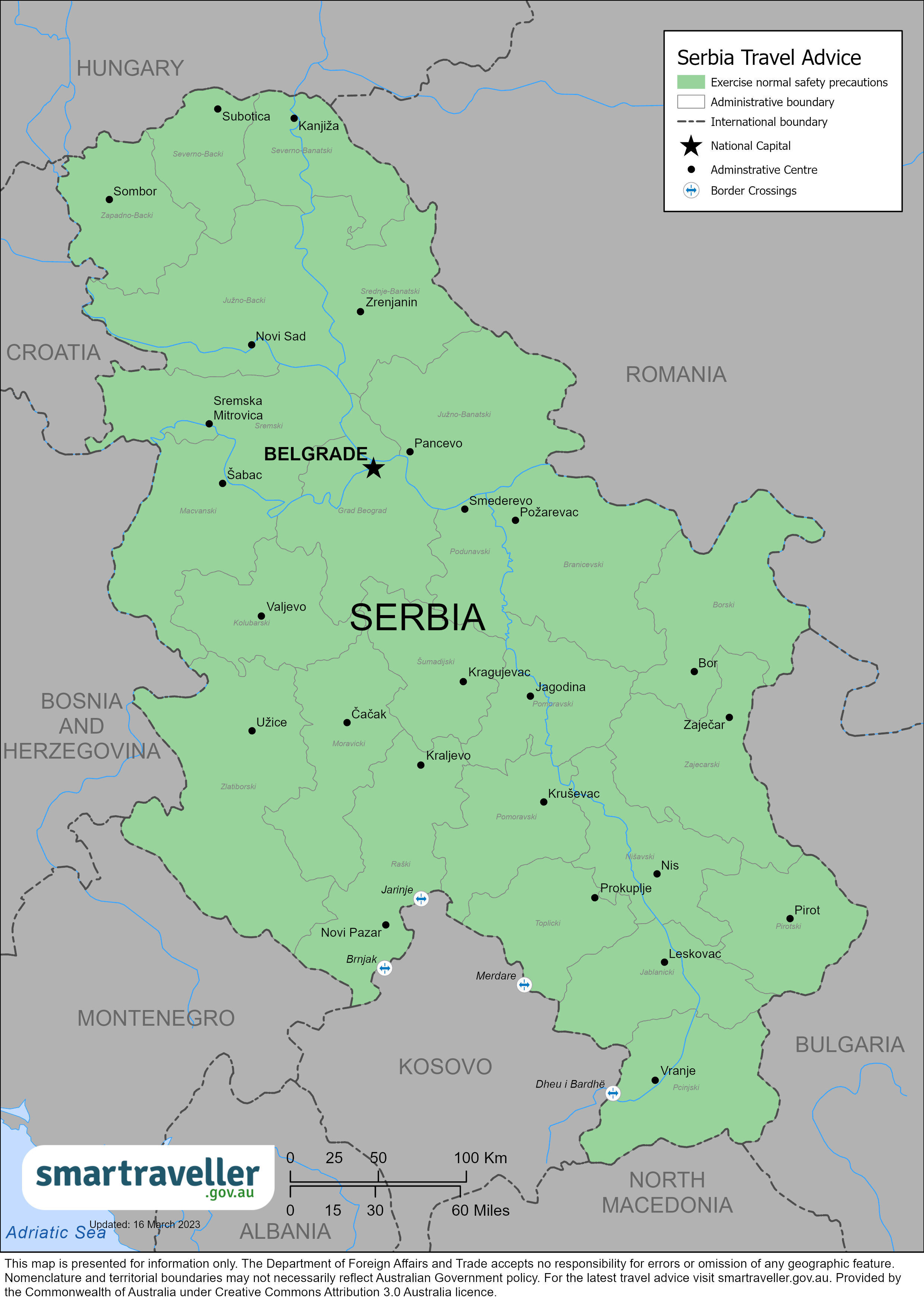 foreign office travel advice serbia