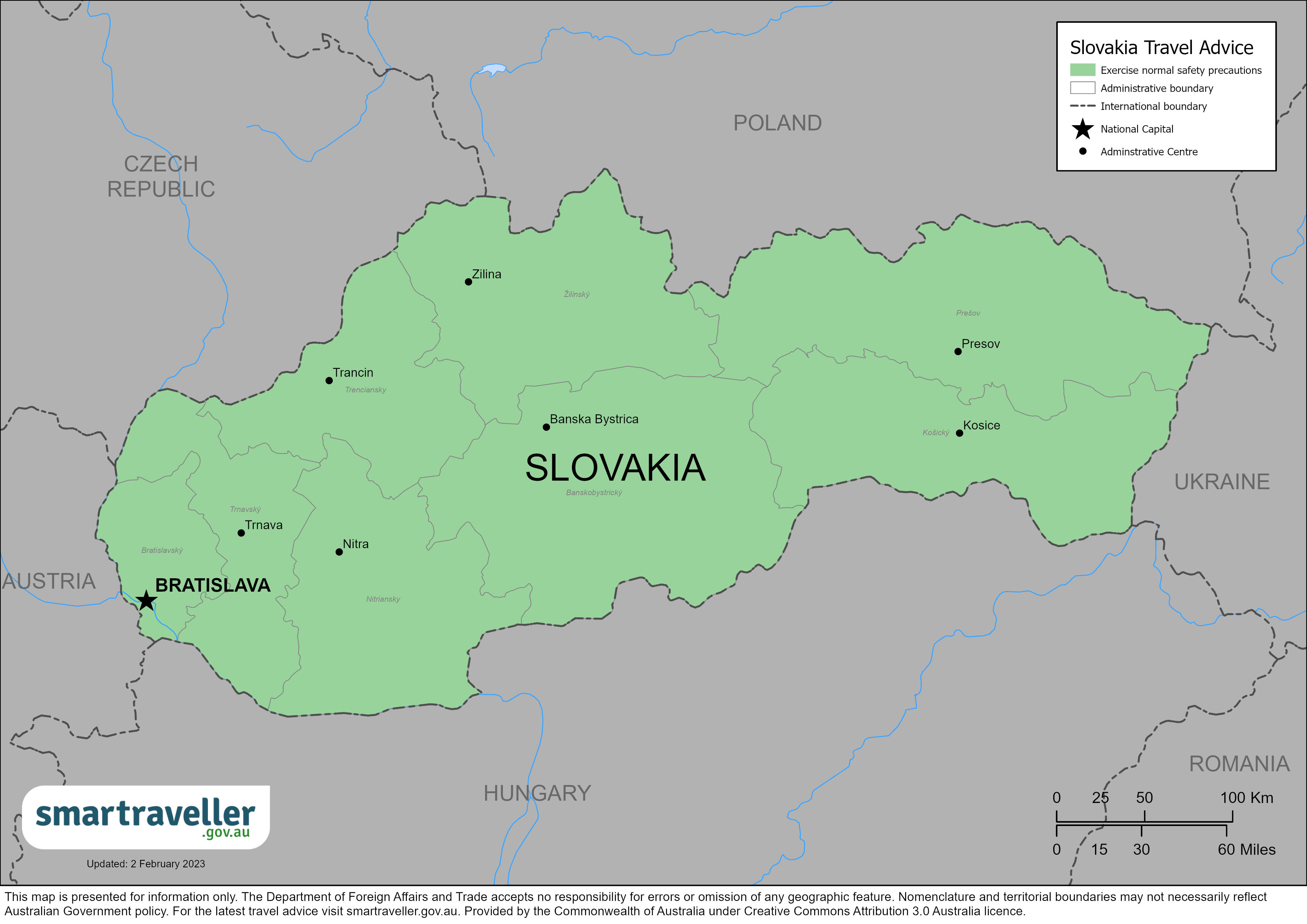 Slovakia Map Mar 2023