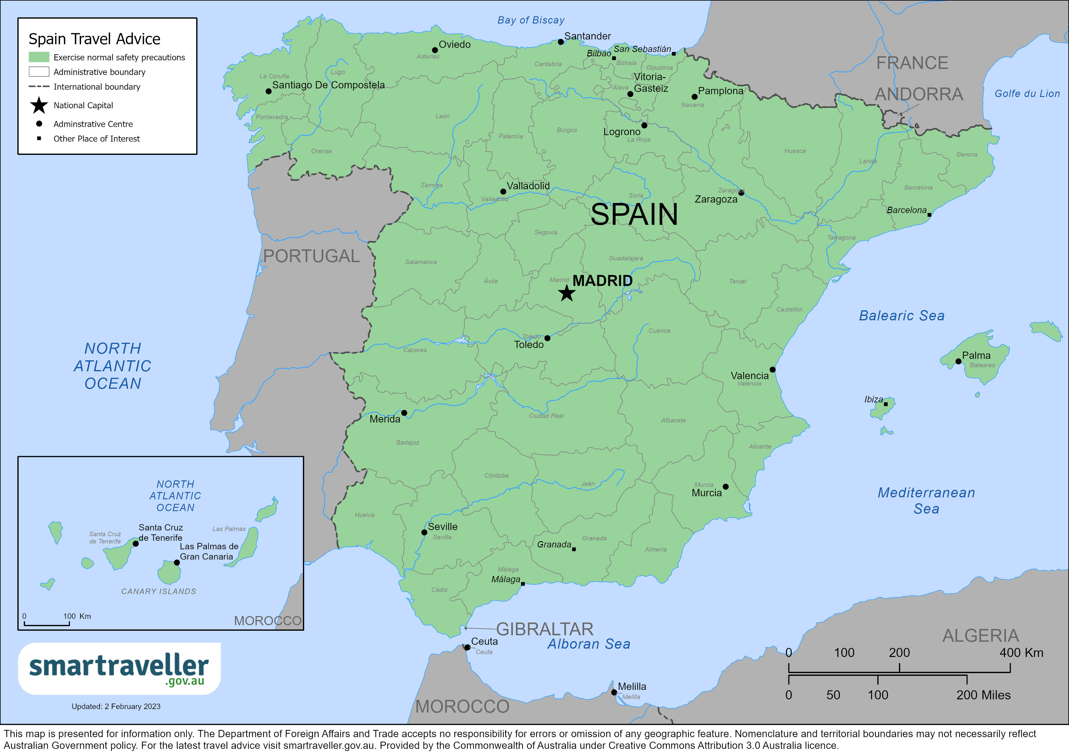 Spain Map Mar 2023