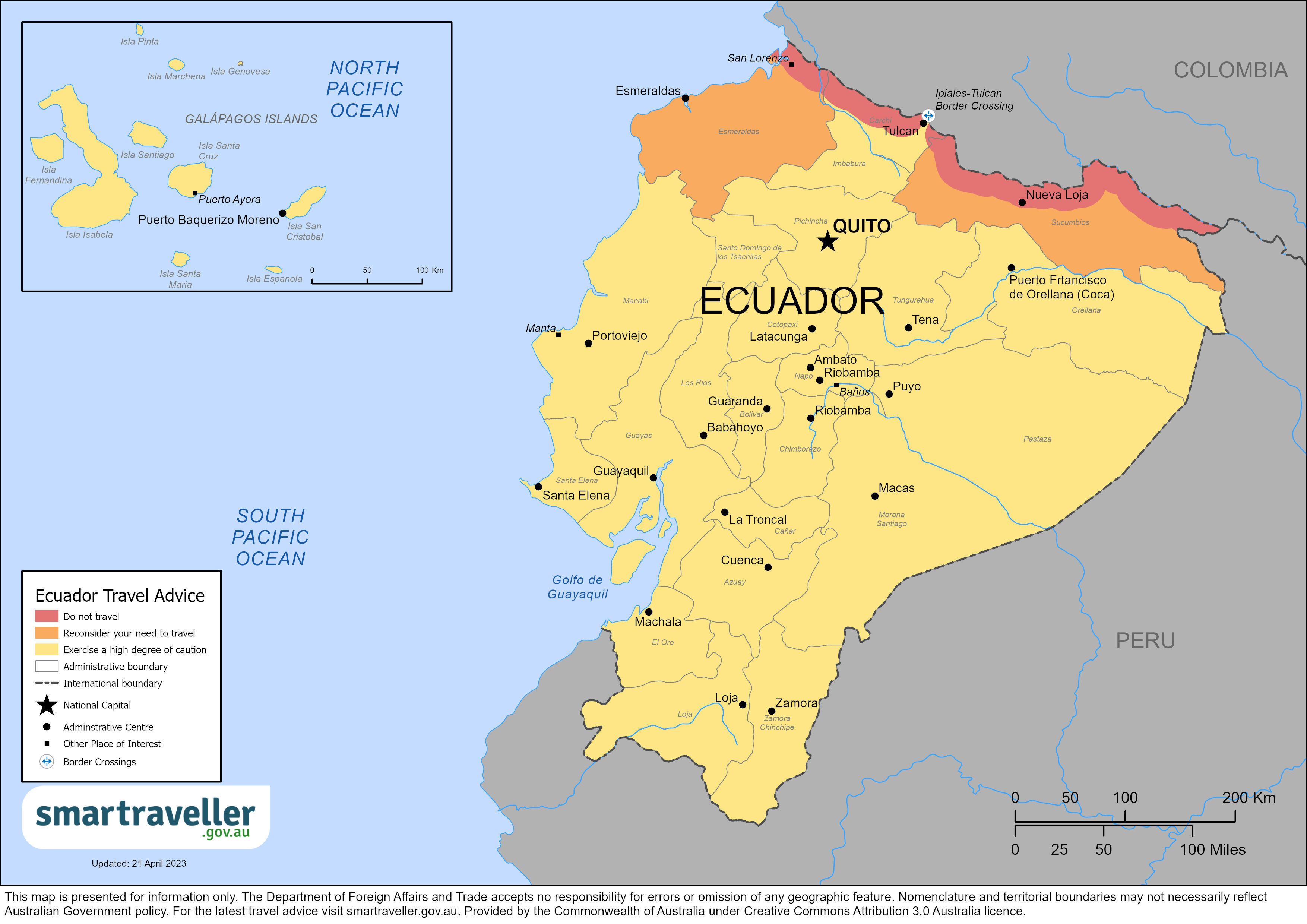 gov travel ecuador Ecuador