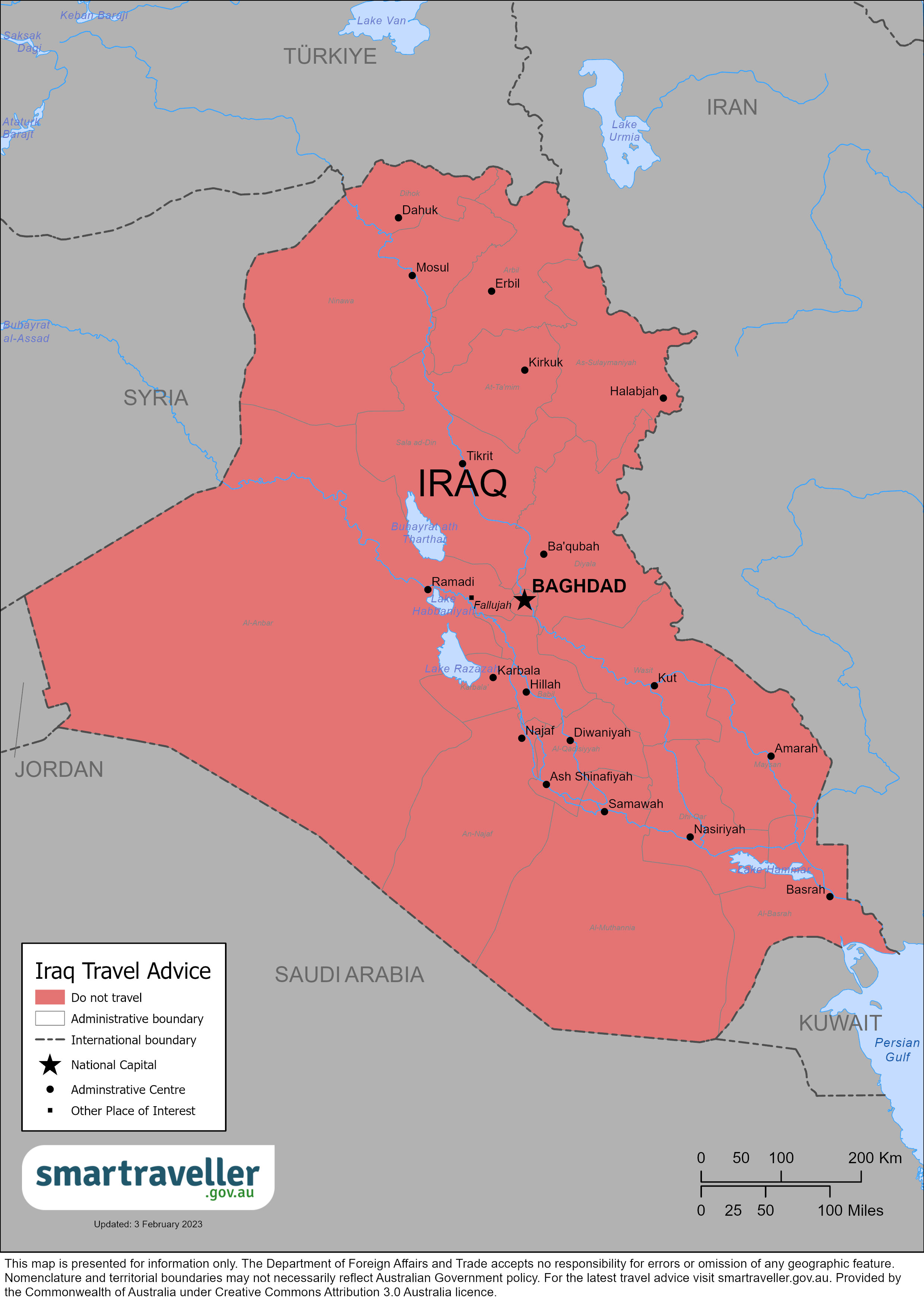 Iraq Map April 2023