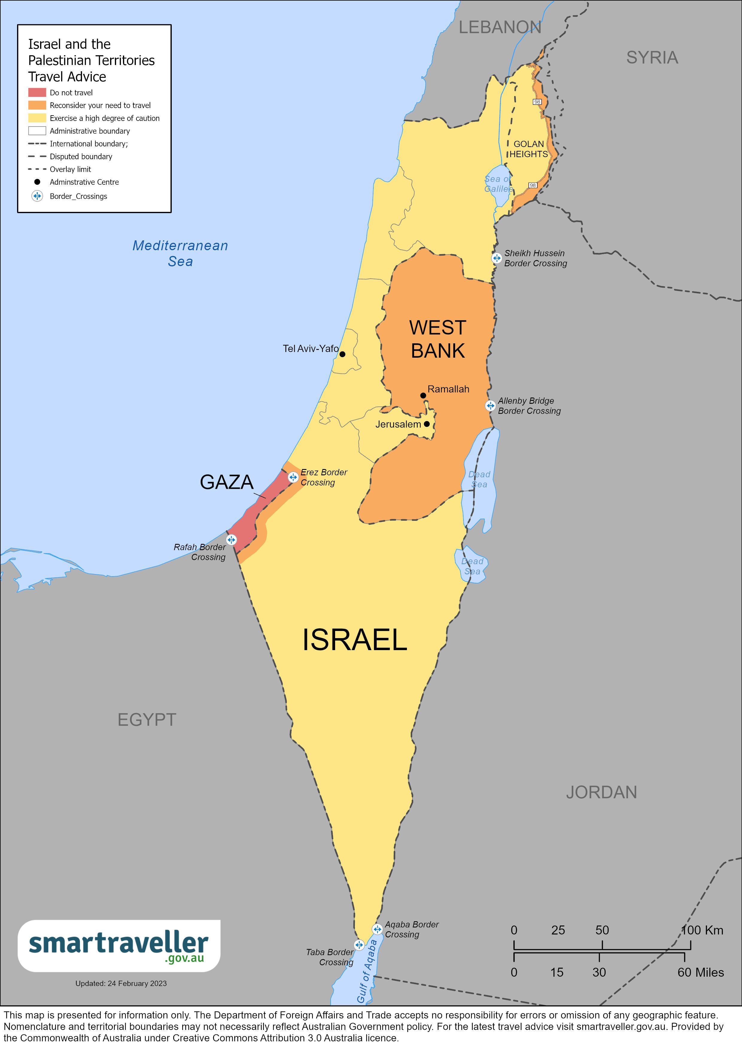 Israel and the Palestinian Territories Travel Advice & Safety