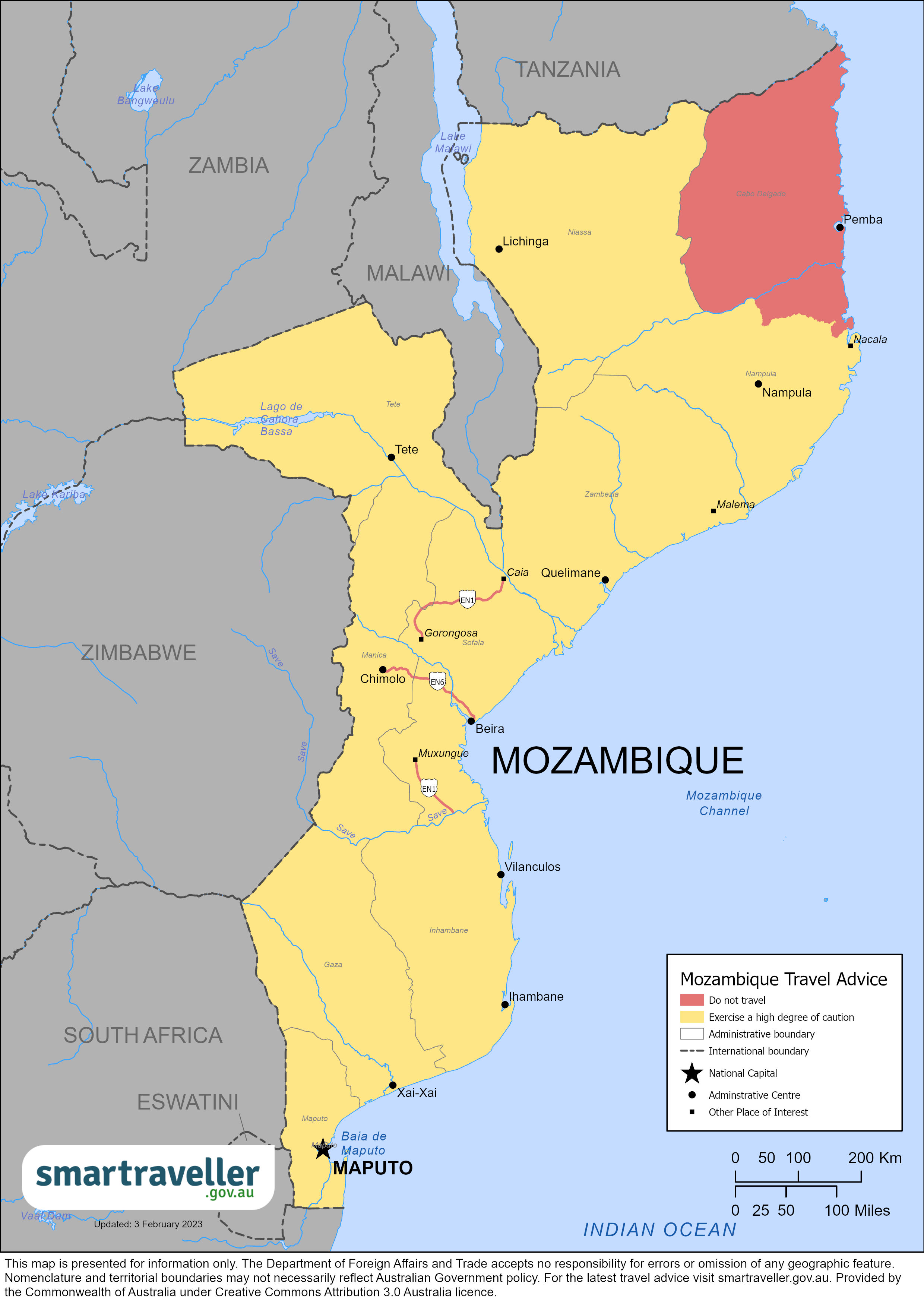 is mozambique safe tourism