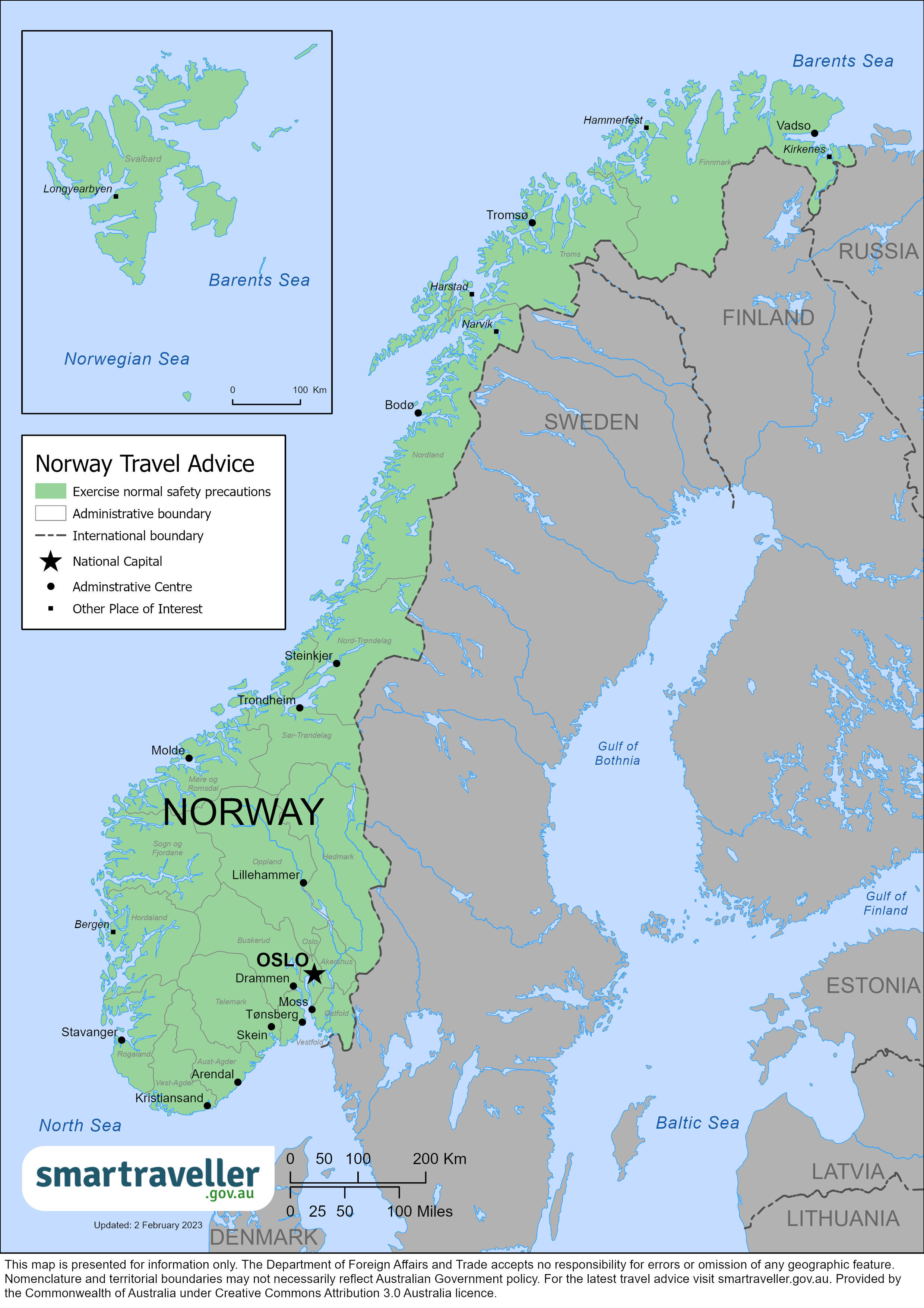 Norway Map April 2023