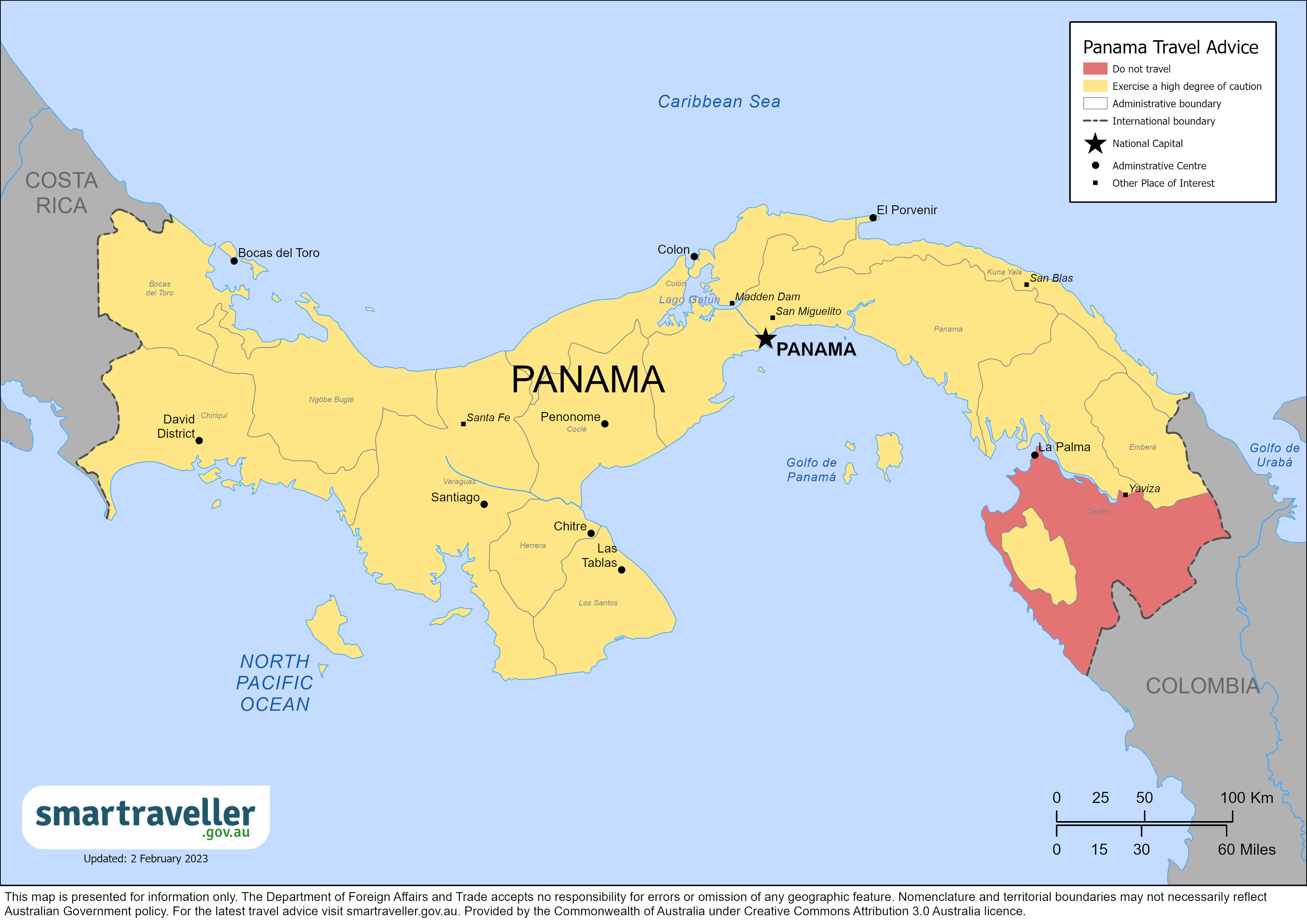 Panama Map April 2023