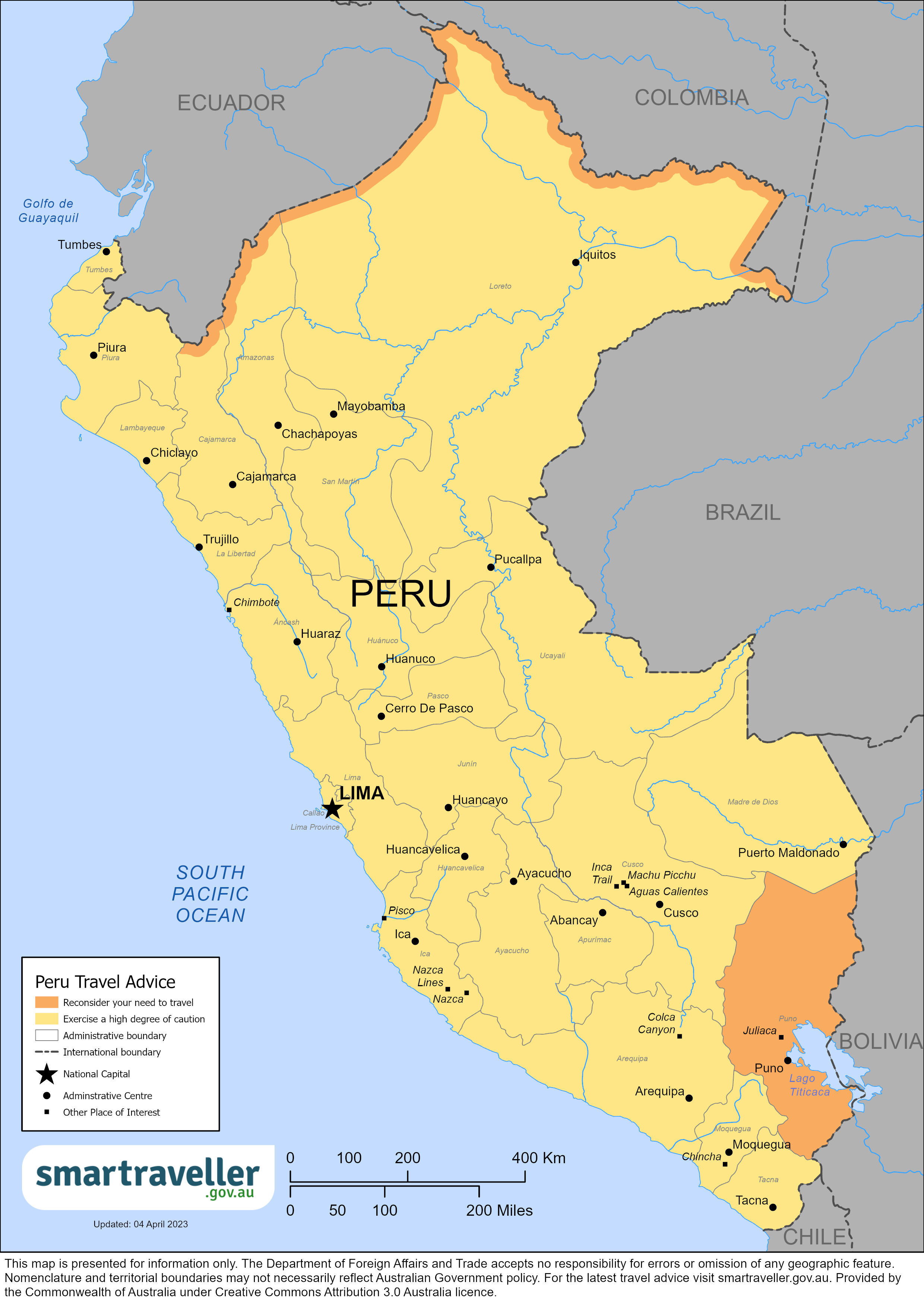 canada travel advice peru