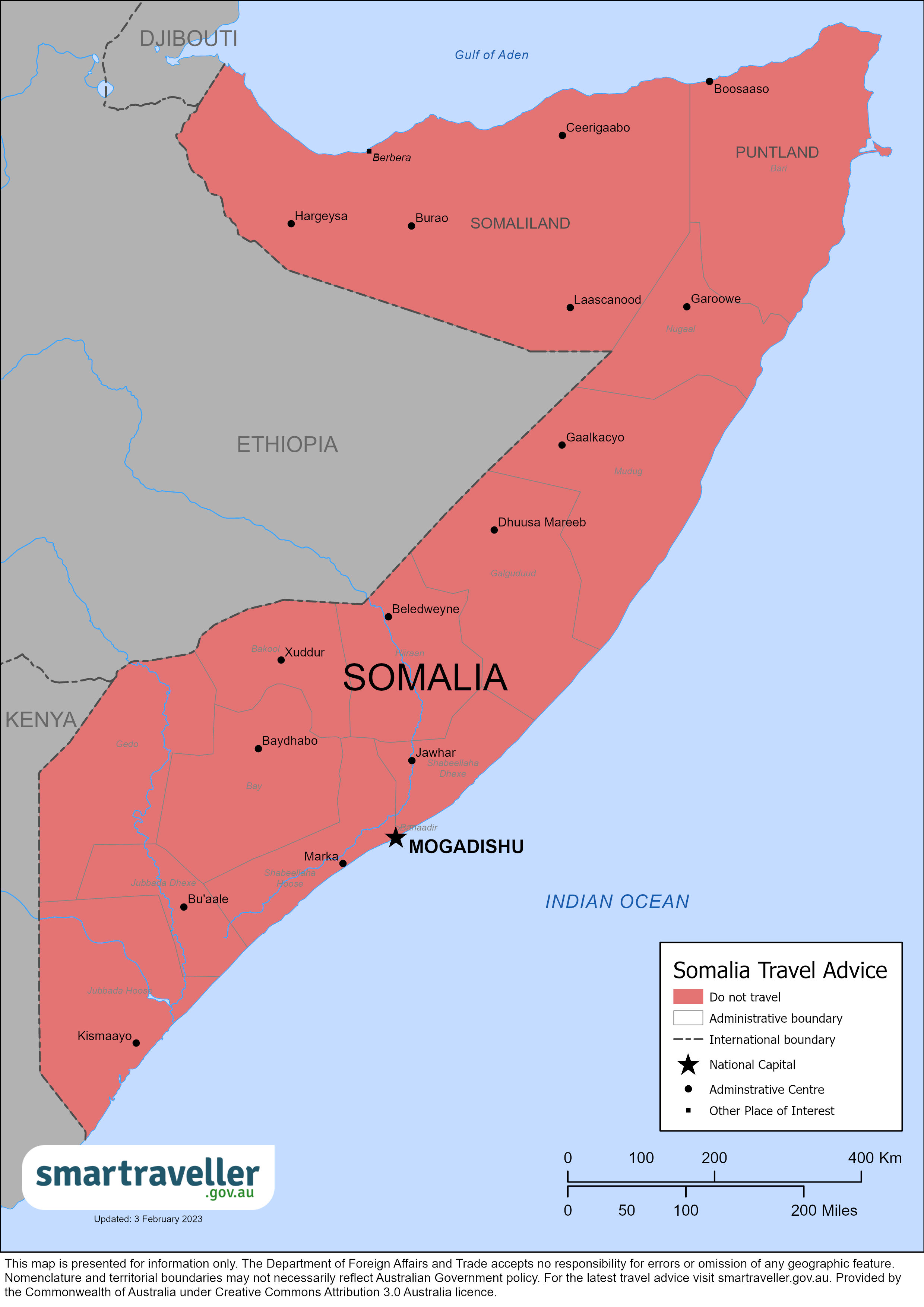 cdc travel recommendations somalia