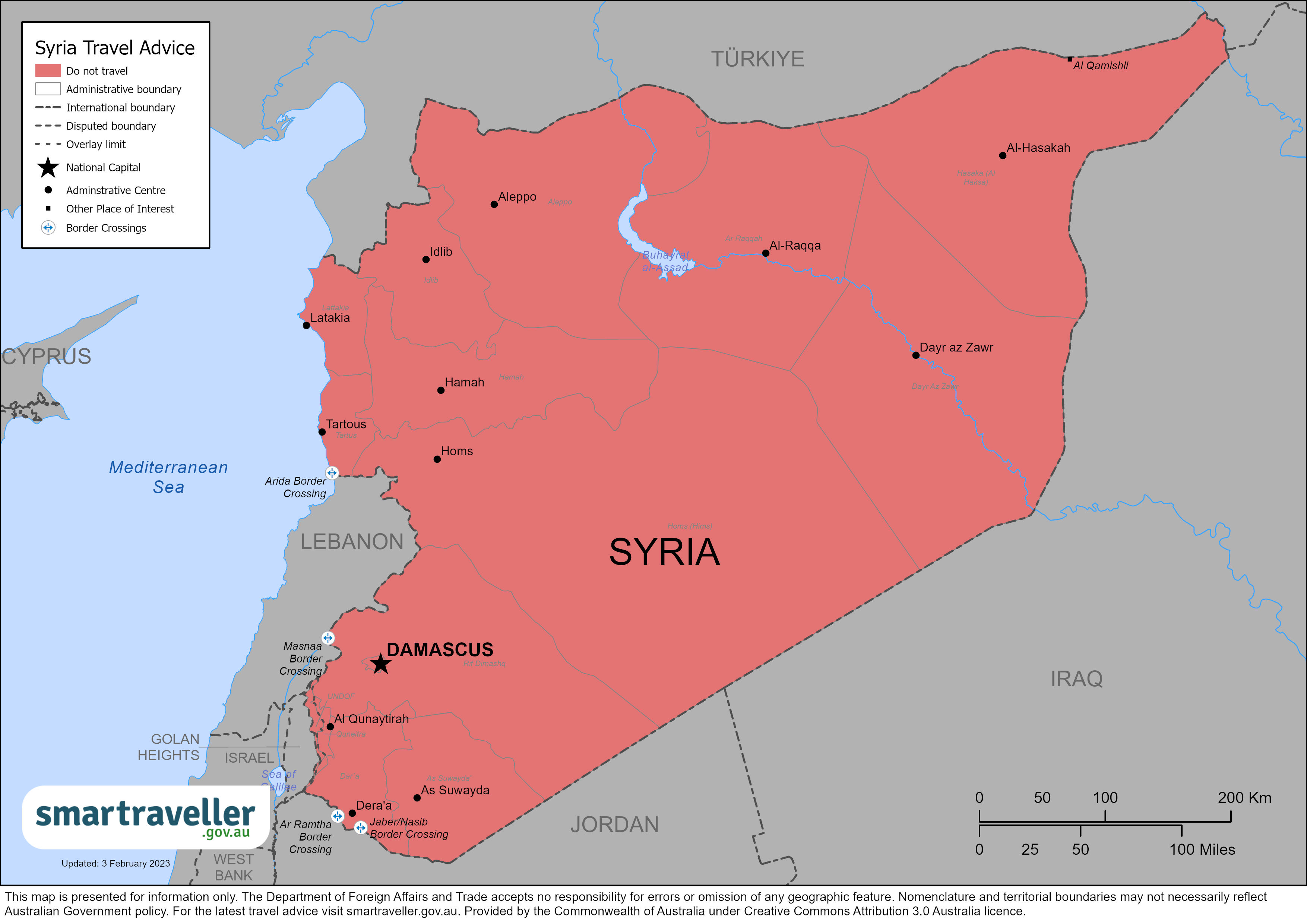 Syria Map April 2023