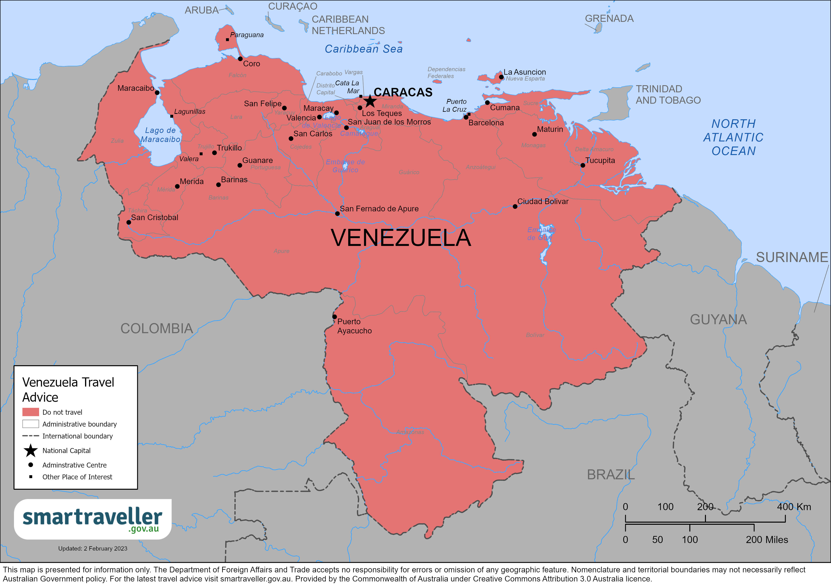 Venezuela Map April 2023