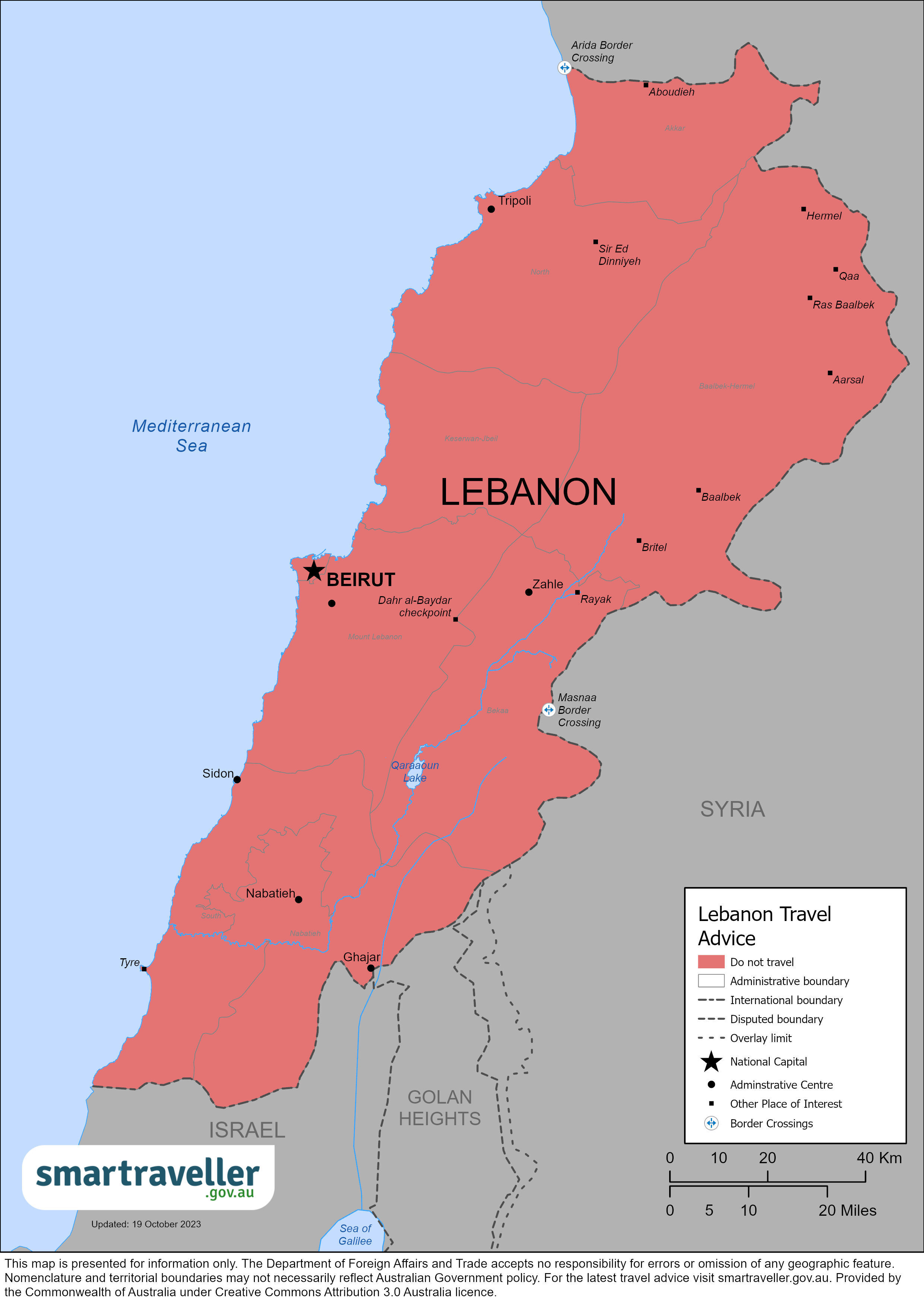 Lebanon Travel Advice & Safety | Smartraveller