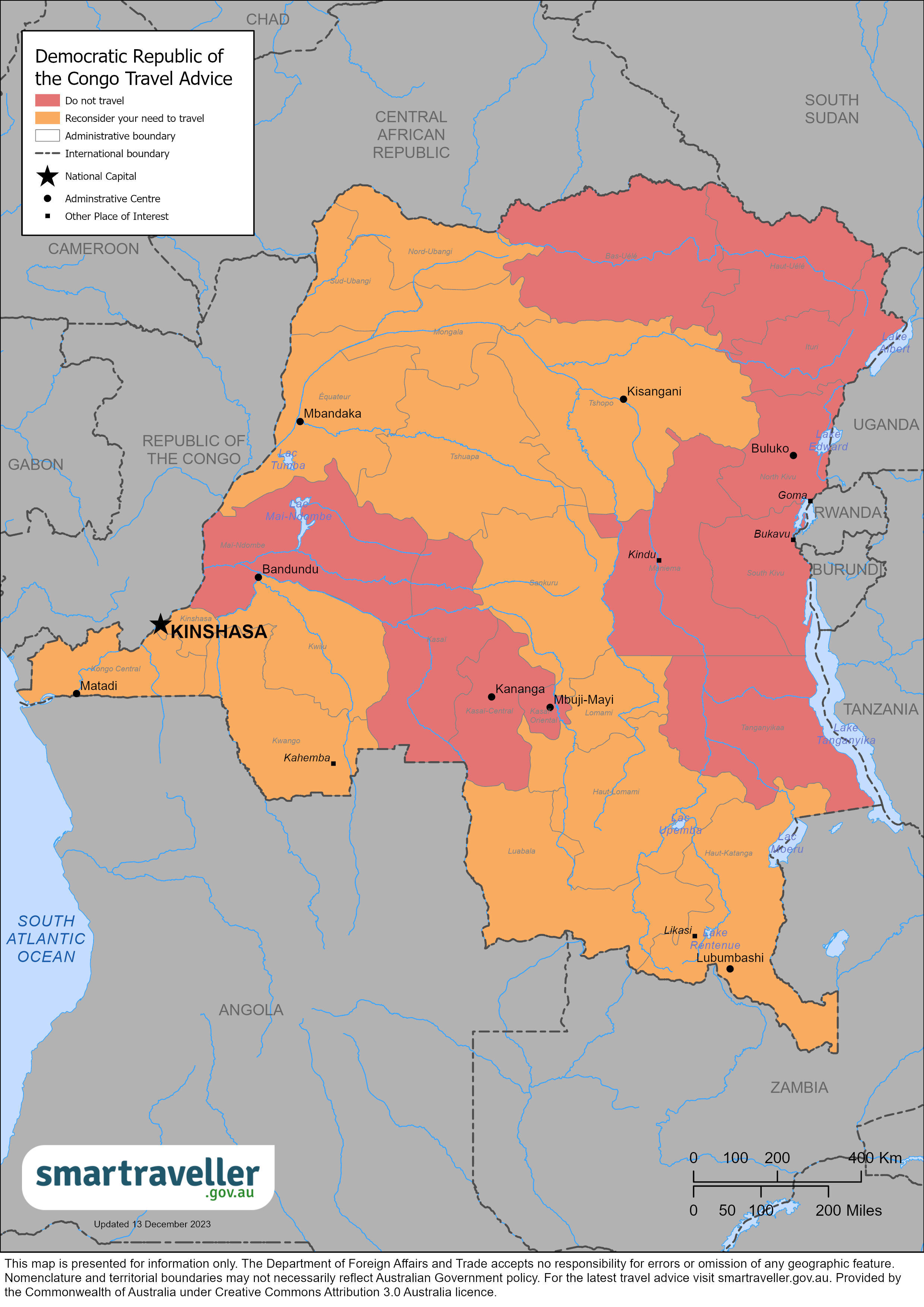 DRC map December 2023