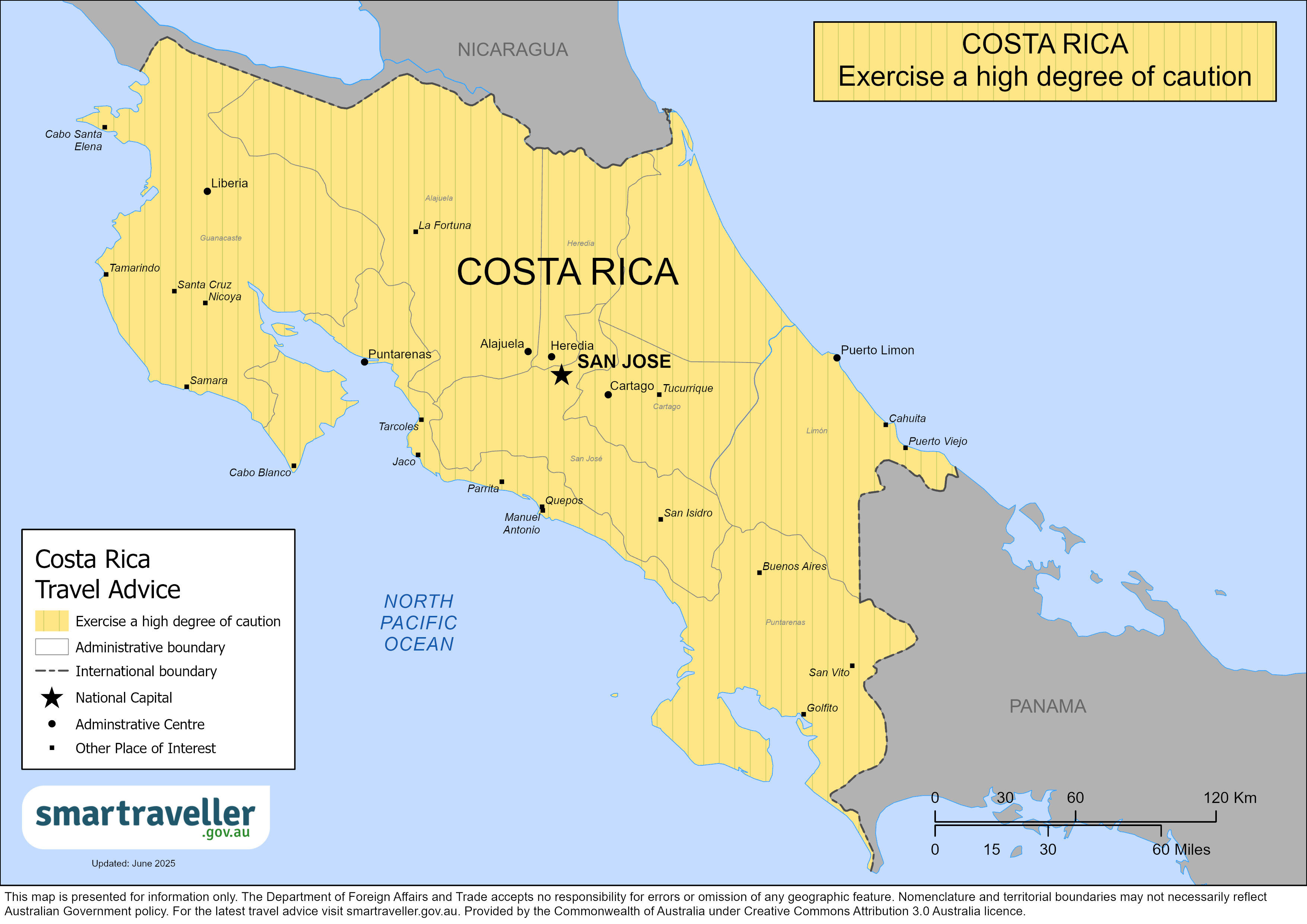 Costa Rica-map18June2025