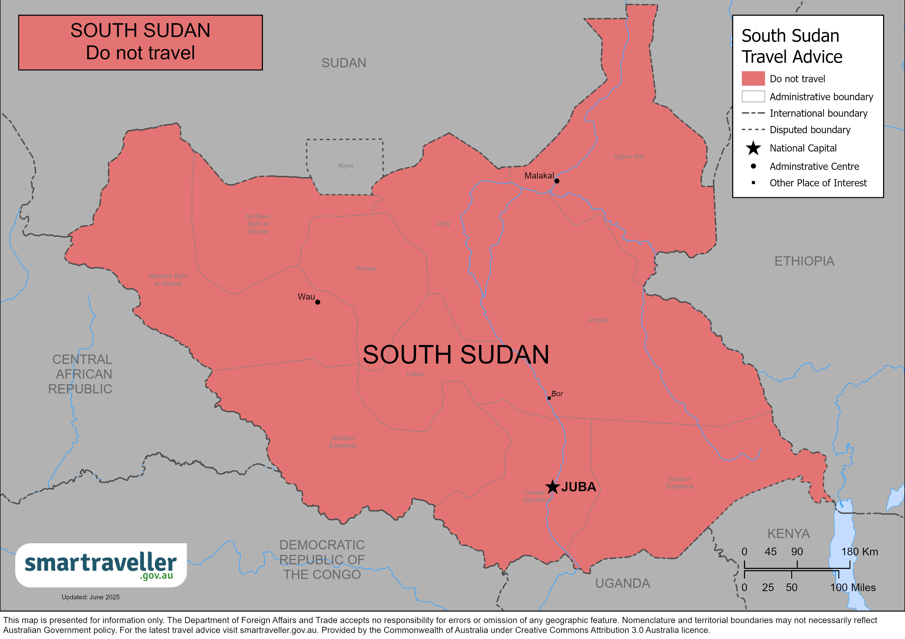 South Sudan-map23June2025