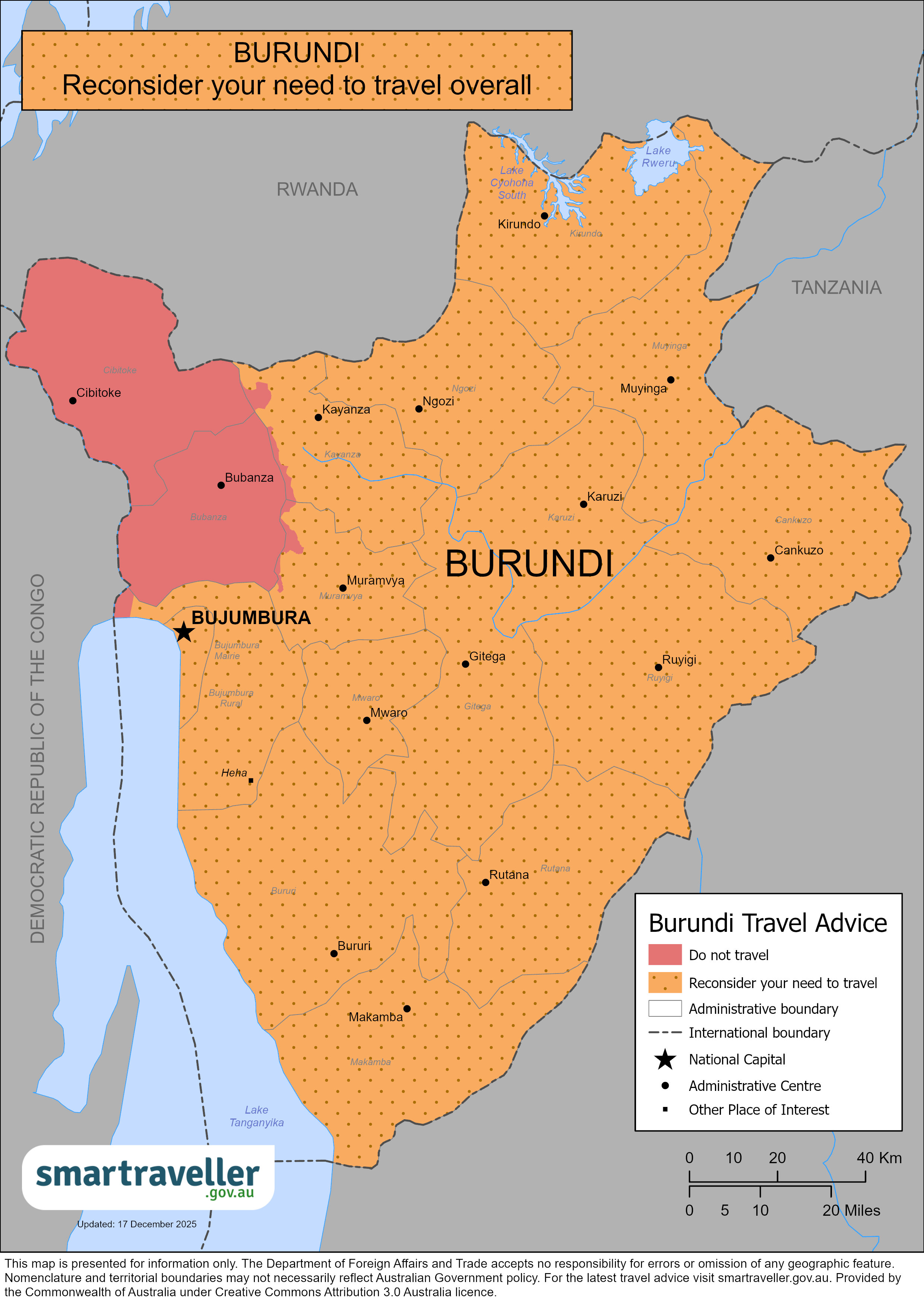 Burundi Map 17 December 2025