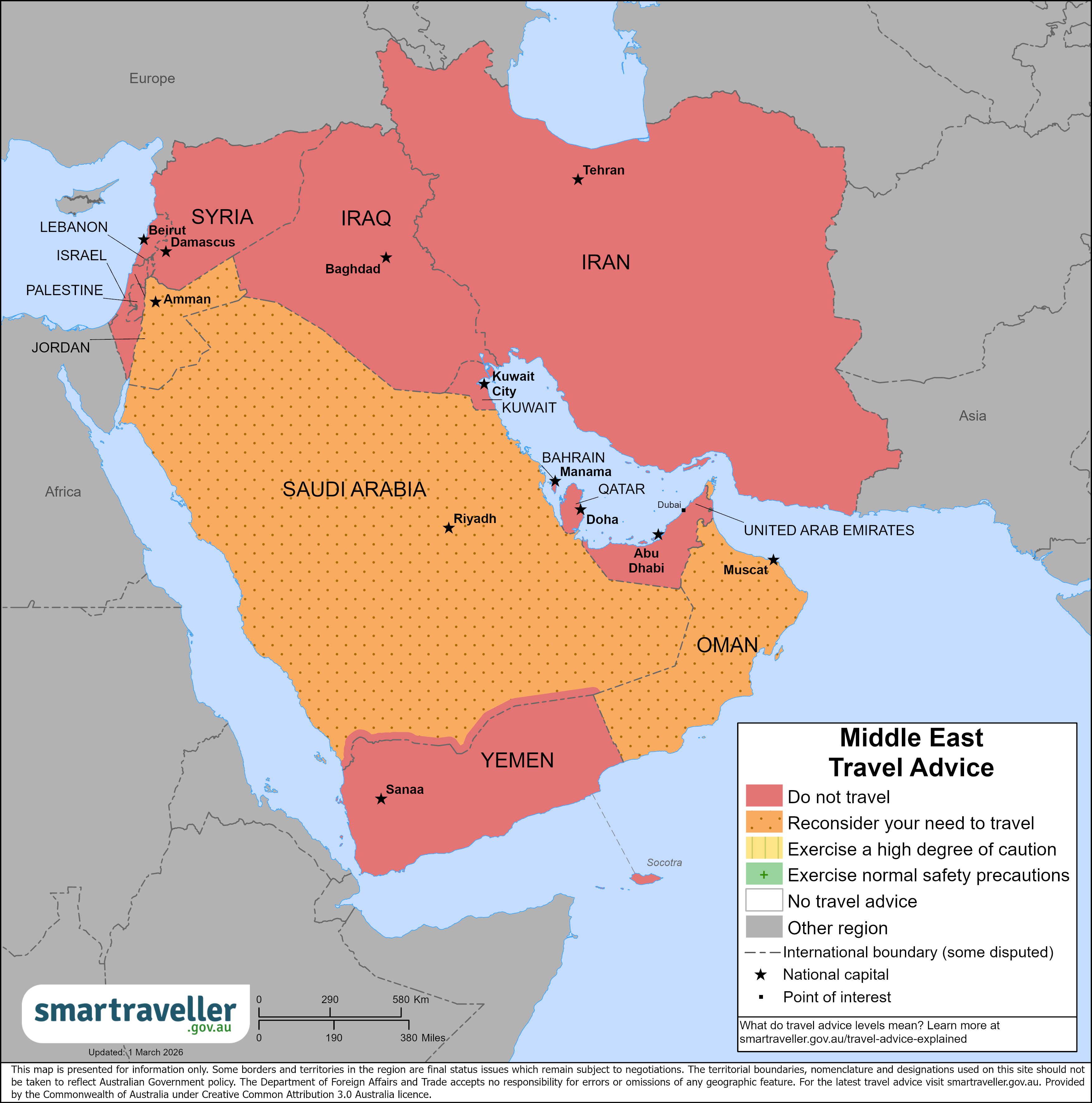 Middle East region
