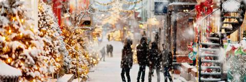 Christmas time in the snow